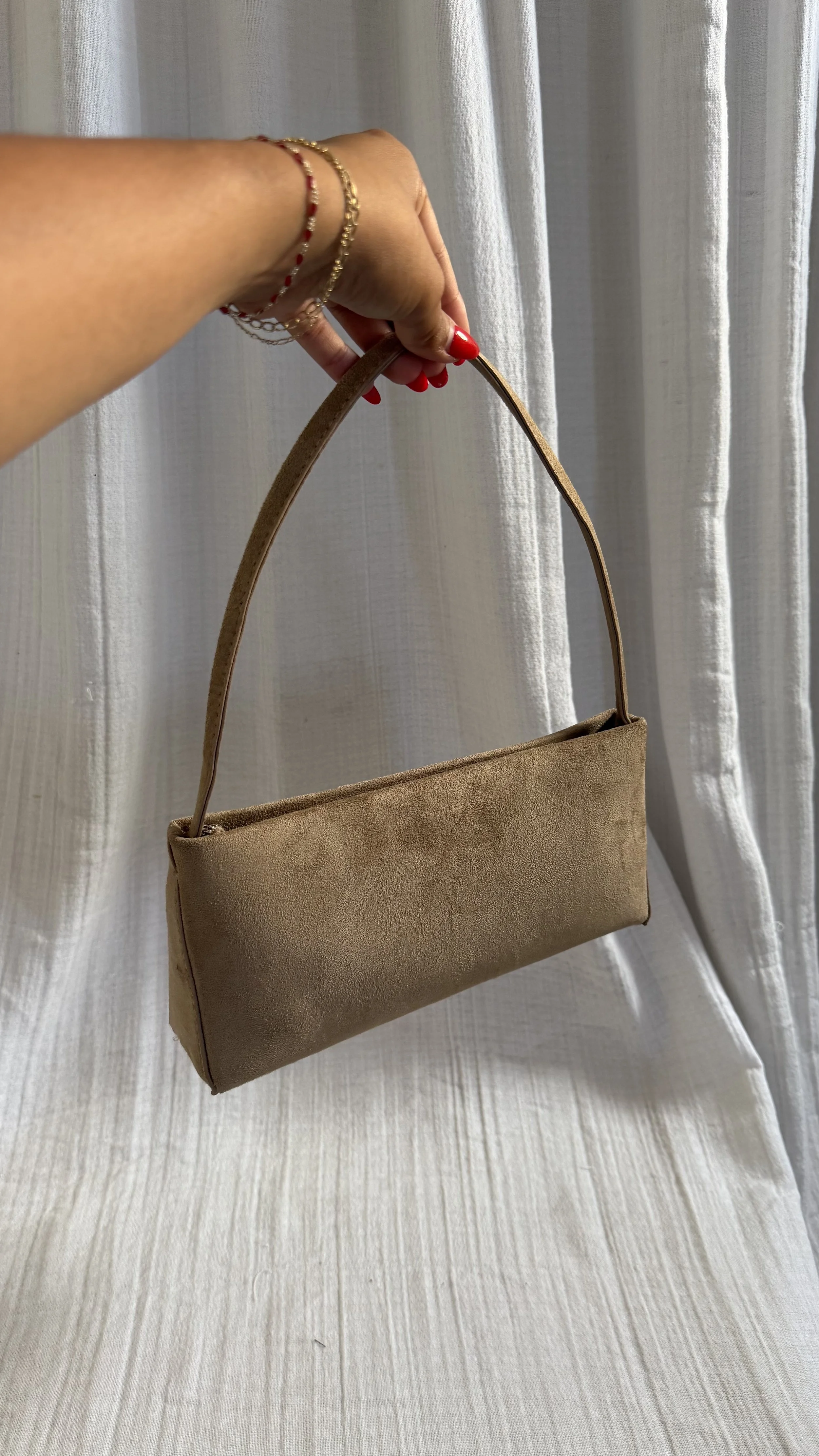 Soft Sand Suede Bag