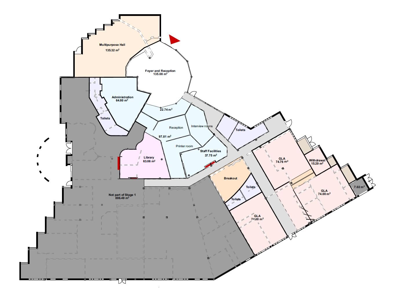 Richard Gill School Building Plan Stage 1