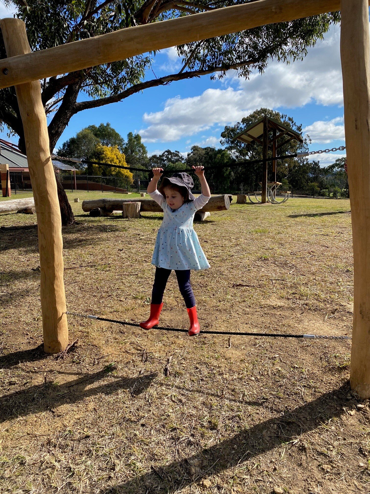 Harriet on balance plus playground.jpg