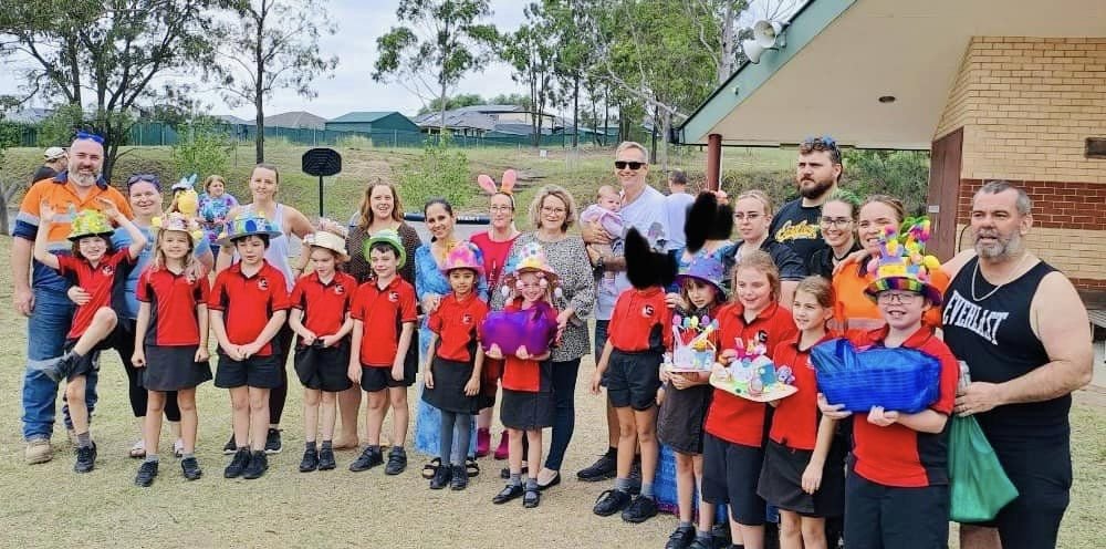 Year 3-4 Easter Hat parade 2024 with families.jpg