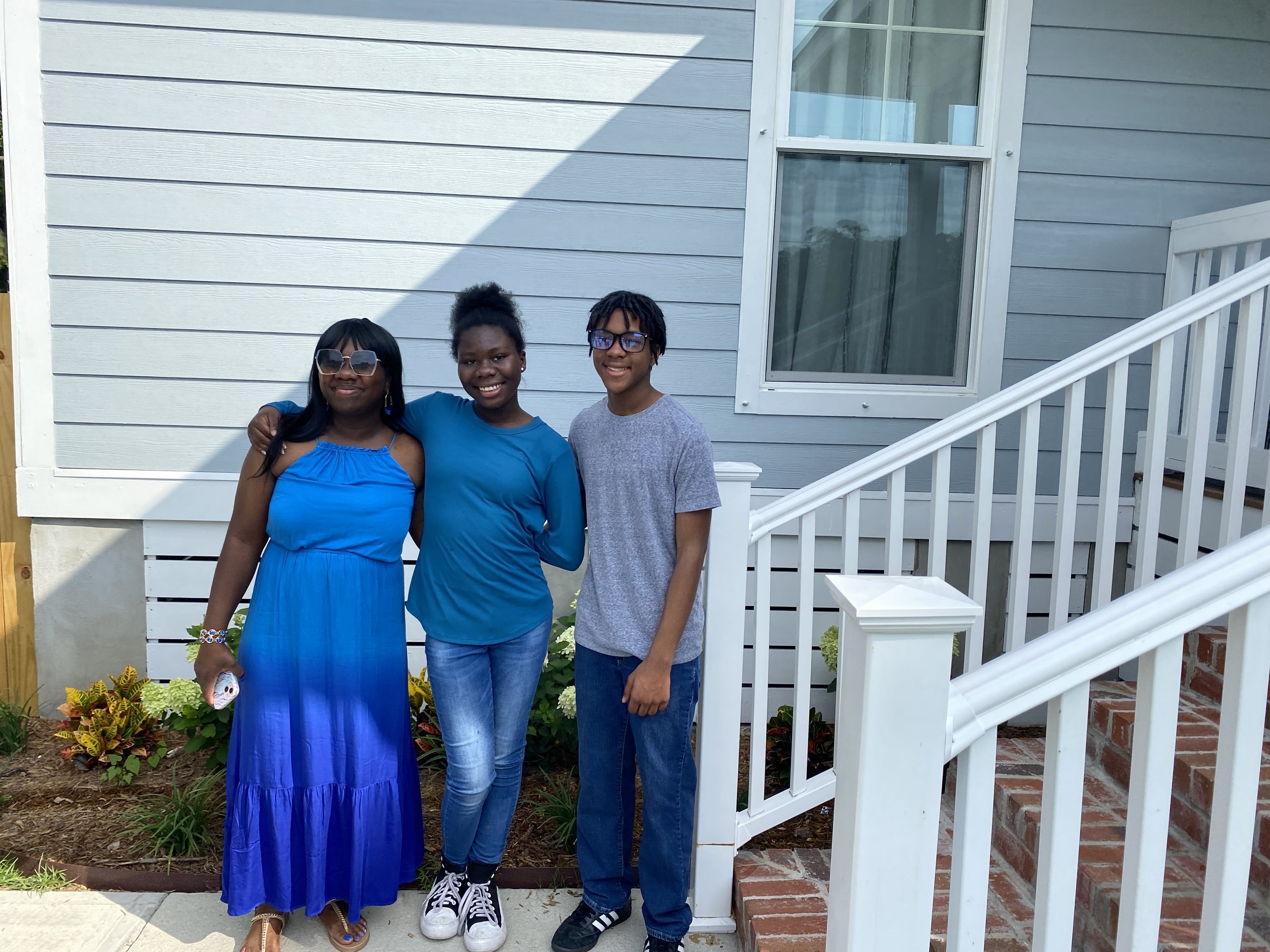 Ms Patrice Green & children.JPG