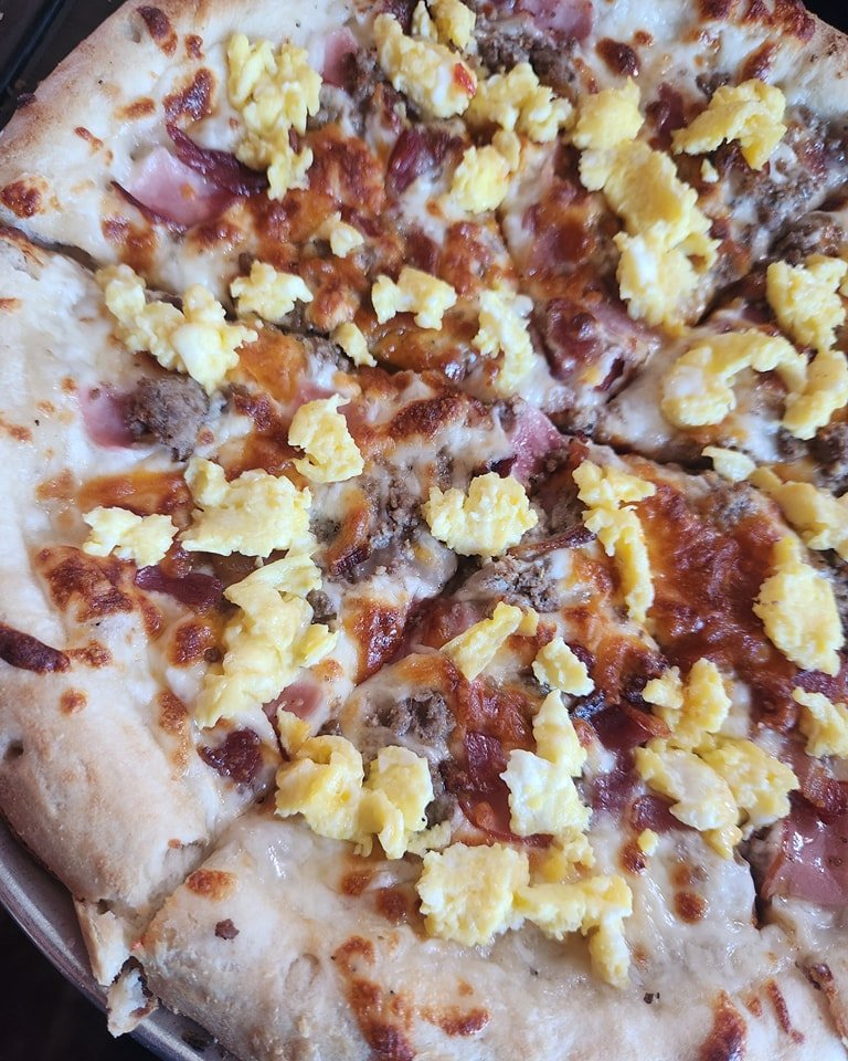 Decided to add a new pizza to the brunch pizza line up 🙌

Introducing, Meat me at Brunch: Canadian bacon, sausage, bacon, and scrambled eggs on white gravy!

All brunch pizzas are available while supplies last Saturday, May 11th - Sunday, May 12th.
