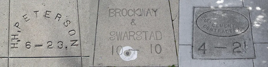 Sidewalk Contractor Stamps: Take a Walk Back in Time