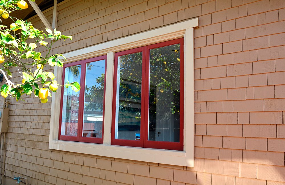 Casement wood windows