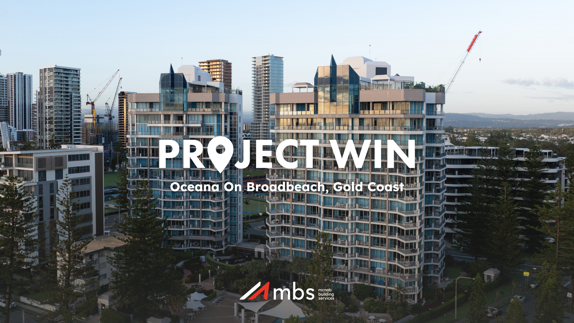 PROJECT WIN | We’re proud to announce our latest project win at Oceana on Broadbeach!

The two 15-storey residential towers are set to undergo specialised curtain wall glazing upgrades to the penthouse levels to address ongoing water ingress concerns