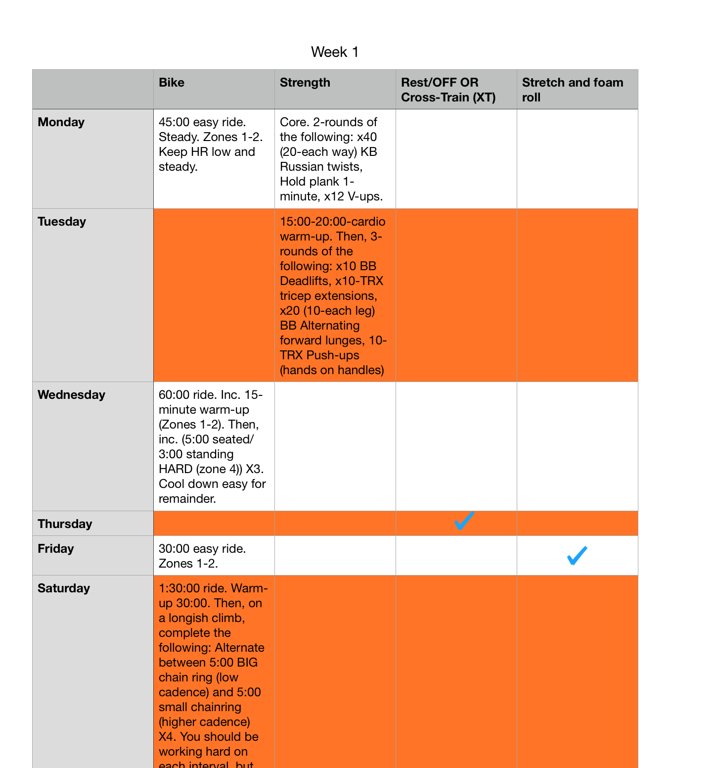 Interval Training Plan 15 Min Cycling Workout 10-WEEK CYCLING BASE