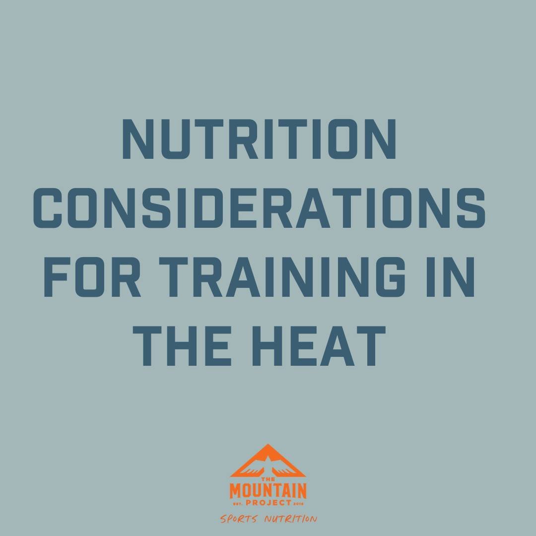 Hey TMPers! As summer starts and temperatures heat up, it&rsquo;s important to adjust your training strategy to beat the heat. Training in the heat can be a whole other ballgame. When we&rsquo;re hot, our appetite massively decreases because our body