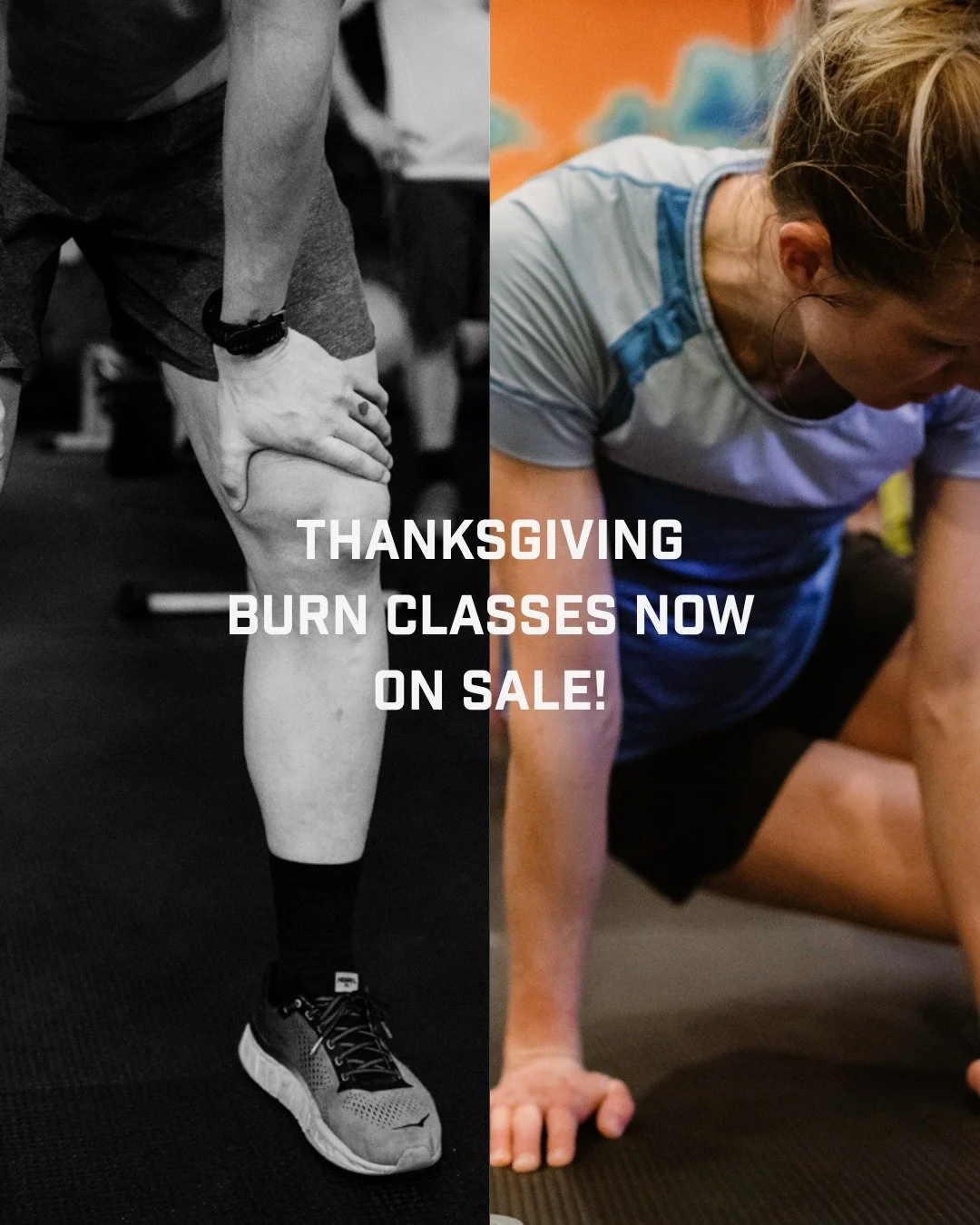 Thanksgiving Burn signups are live!

Every Thanksgiving we offer two 90 minute burner classes to kick your a$$ at the start of the holiday weekend.

Classes are at 7 and 9 am.

Head to our website or Punchpass to sign up. Spots are limited, so sign u