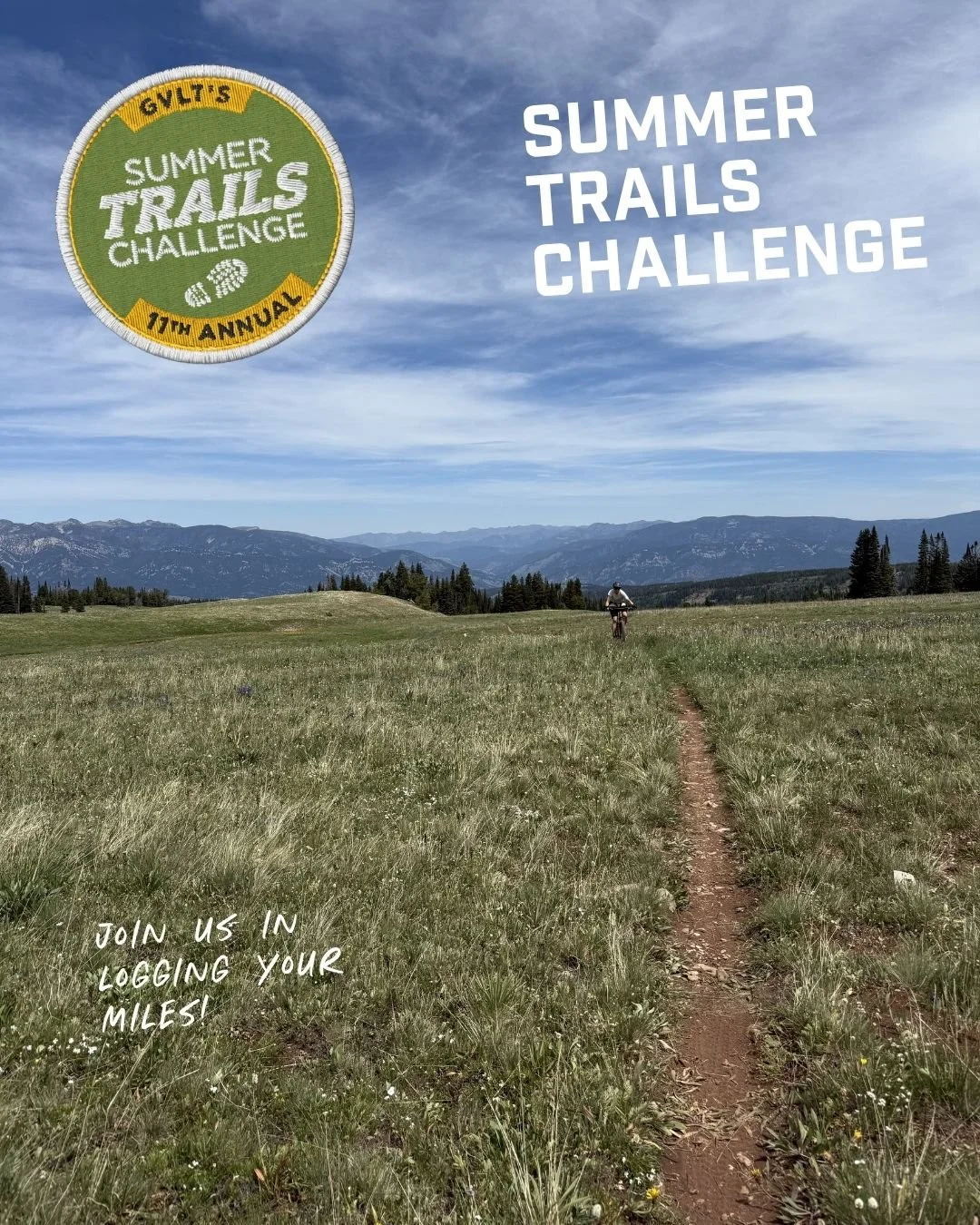 Trail Time in June = Conservation $$$ Raised

It&rsquo;s time to log the miles you&rsquo;re putting in by foot or bike around our community. We&rsquo;re proud sponsors of the 11th Annual Summer Trails Challenge from Gallatin Valley Land Trust. Every 