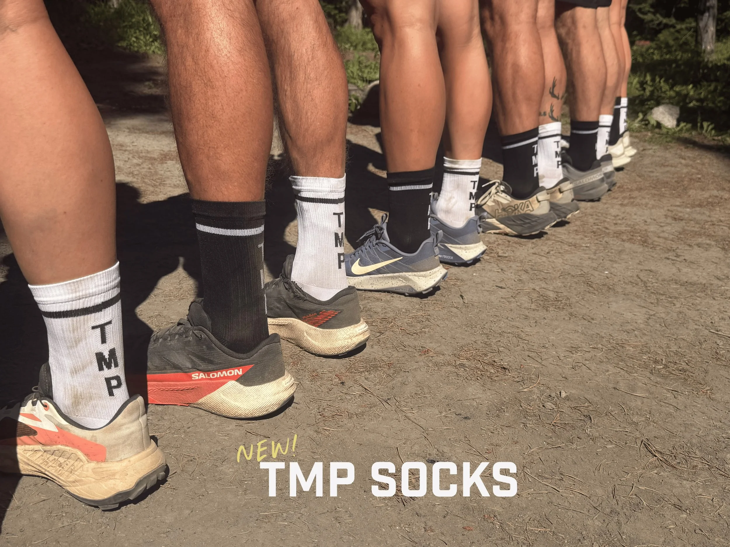 It&rsquo;s a calf competition! 

Win a free pair of our new TMP socks by naming the TMP team member whose calves are pictured above from left to right. Be the first to comment correctly and you win. We&rsquo;ll notify the winner for pick up.

Our soc
