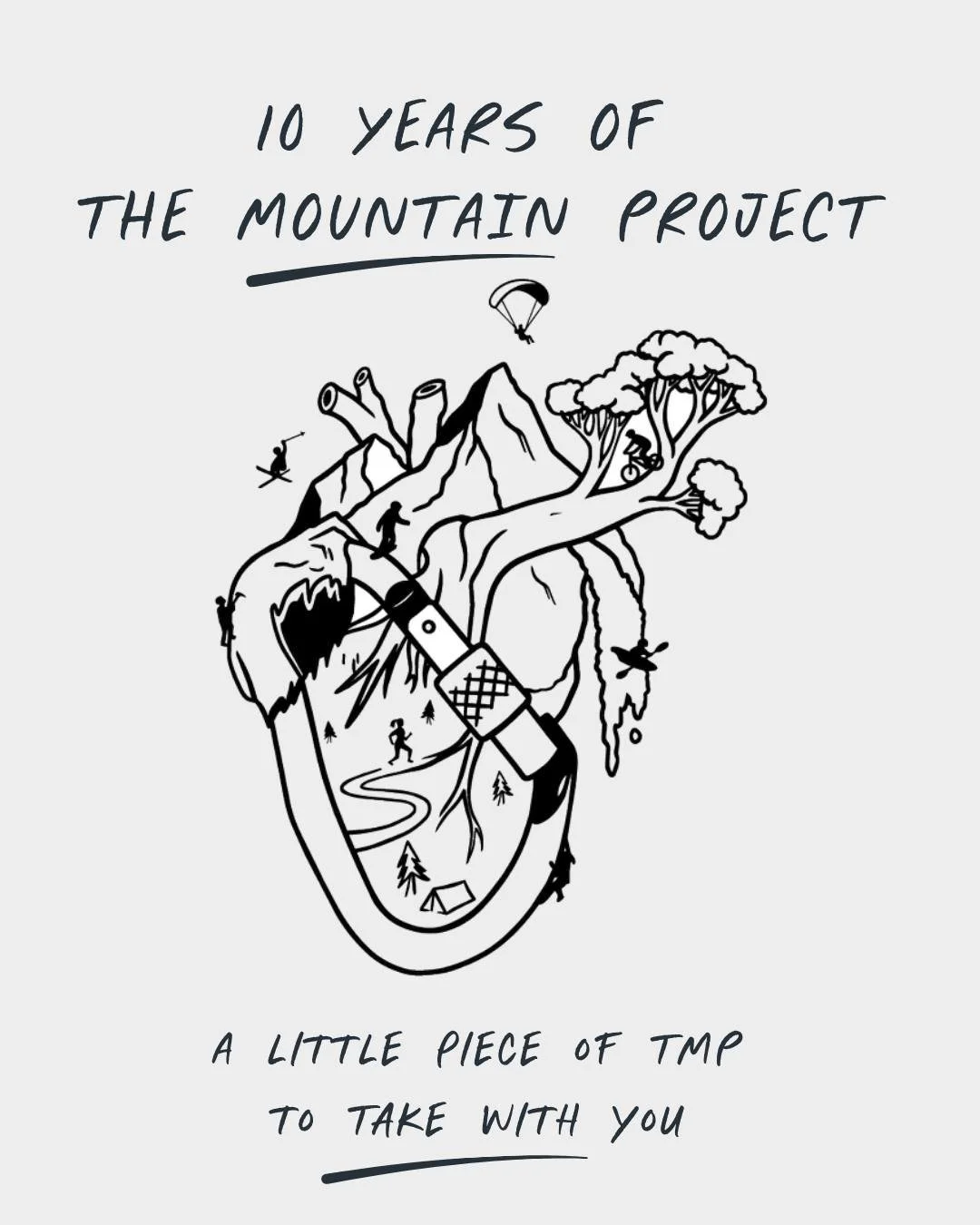 10 YEARS OF TMP 🏔️❤️

Designed by our GM, Eli Kesselheim, and longtime TMPer, Gus O&rsquo;Keefe, to represent the community, adventure, and all the ways we get outside.

10-year merch is now available for pre-order!

Pre-order by 10/5 &rarr; made lo