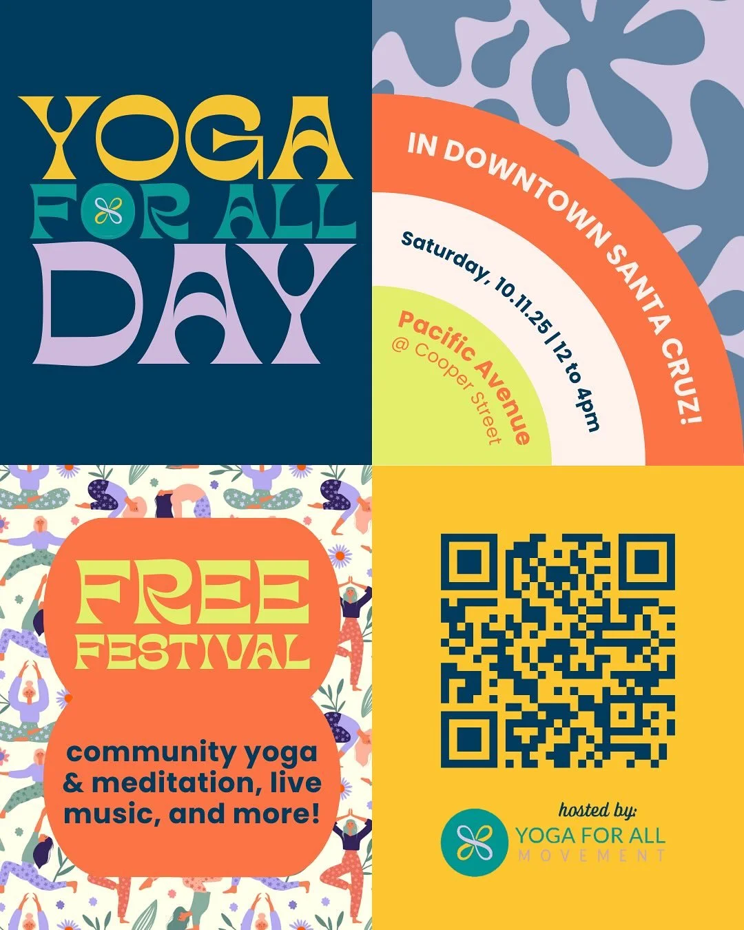 You&rsquo;re invited❣️to our first annual Yoga For All Day in Downtown Santa Cruz! 

A few years ago, the city declared a Yoga For All Movement Day, honoring our mission&nbsp;provide yoga classes that&nbsp;center vulnerable populations that historica