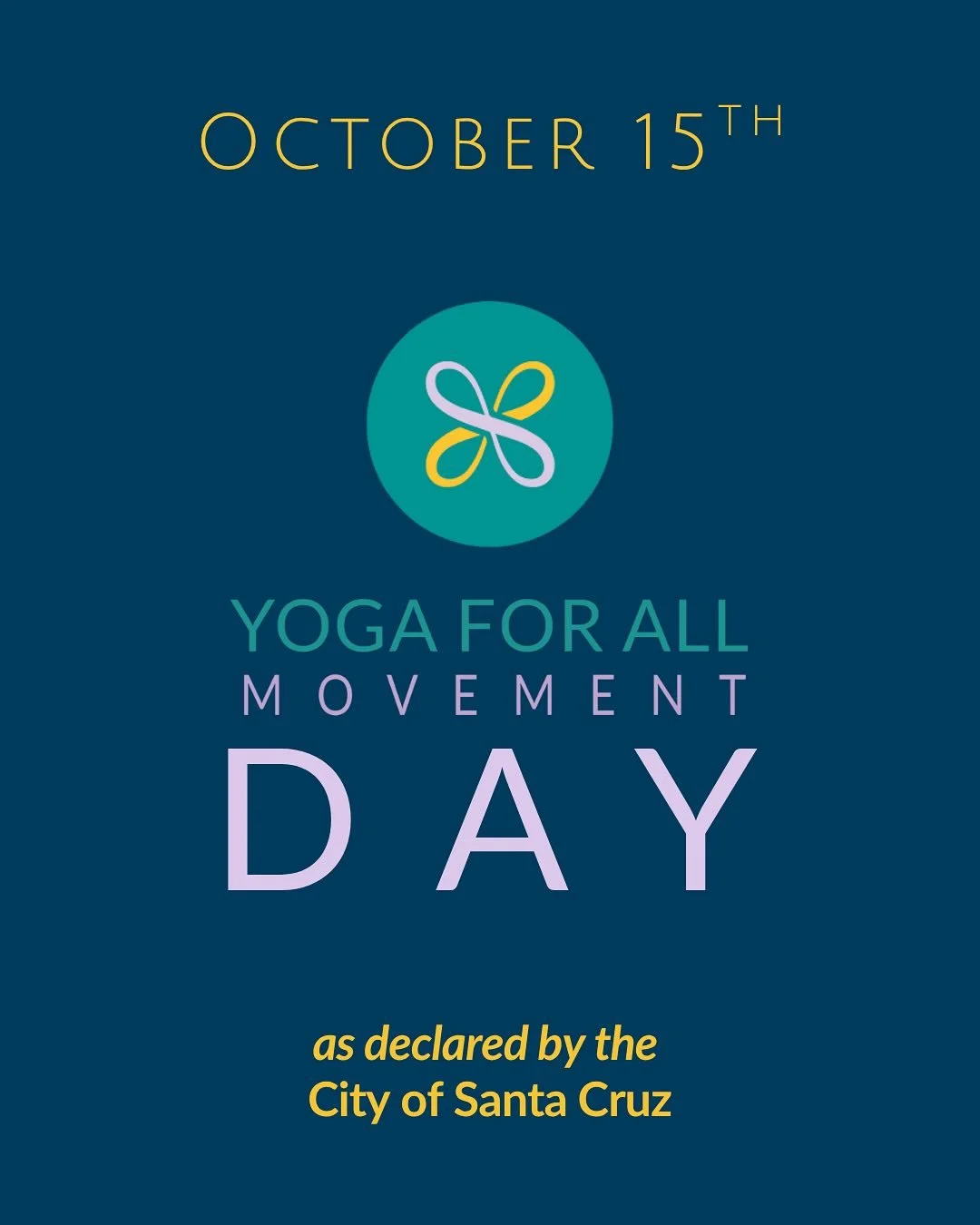 It&rsquo;s officially Yoga For All Movement Day, as declared by the @officialcityofsantacruz&rsquo;s Mayor @fred.keeley, in recognition of our mission to make the healing practices of yoga and mindfulness accessible to communities impacted by trauma.