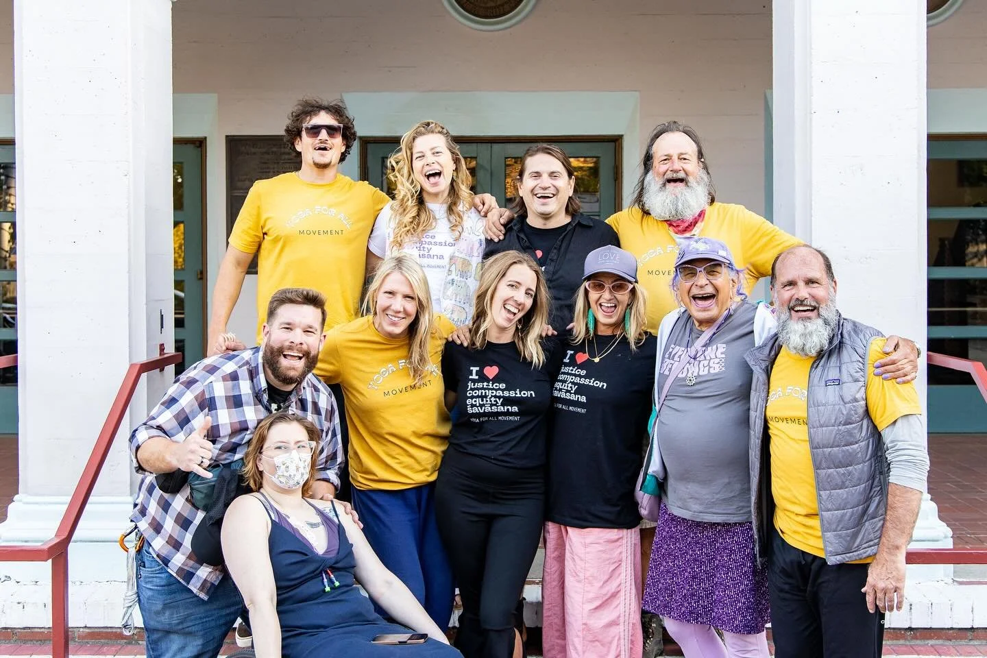 This thank you goes to our wonderful board members, pictured here with some more amazing volunteers wrapping up Yoga For All Day last Saturday!

From event planning to fundraising and tabling to coordinating to marketing and more, these individuals d