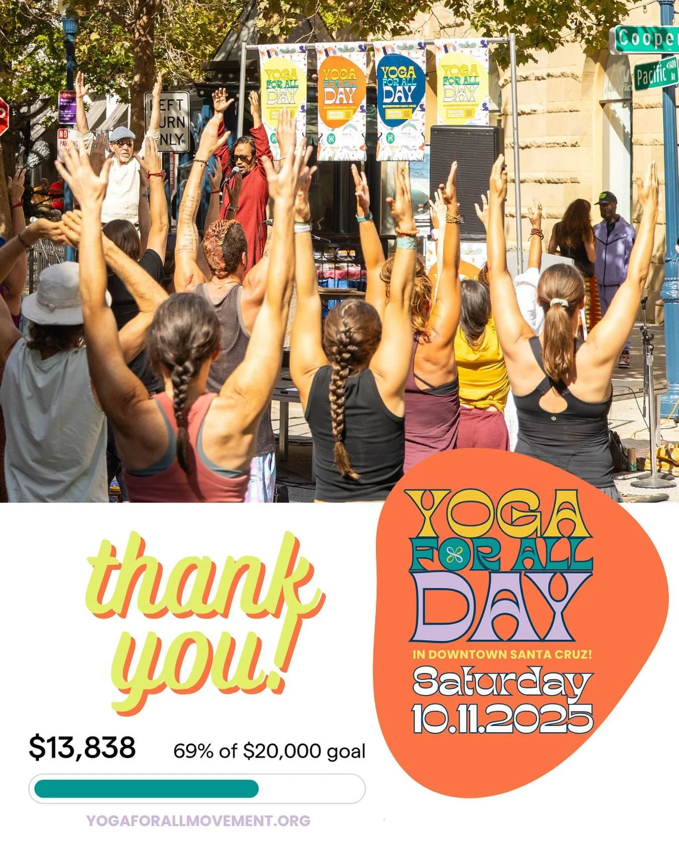 Our hearts are full of gratitude ❤️&zwj;🔥 We poured our hearts into our first annual Yoga For All Day, a free festival to give back to the community, and are still blown away by the outpouring of love and generosity!

Thanks to your generous support