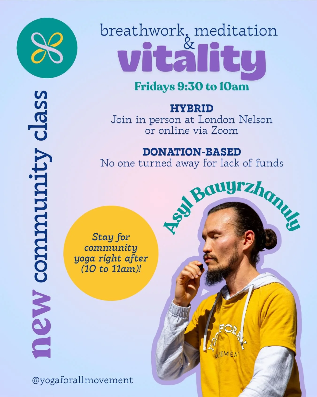 New year, new opportunity to commit to a meditation practice! We&rsquo;re thrilled to announce @asylabc will be offering a weekly 30-minute mindfulness class starting this Friday! Join in person or online&mdash;and stay for our Gentle Yoga class; bot