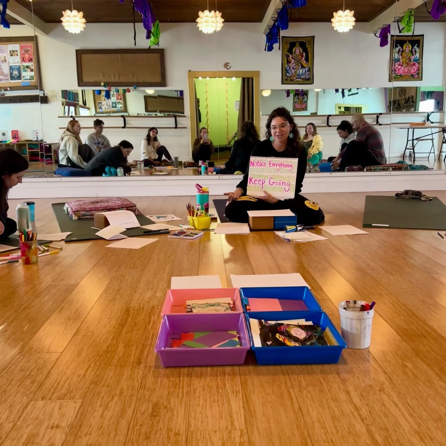 Thank you @ilanaingber for helping us 🫟cultivate creativity🫟! We&rsquo;re so grateful for the mindfulness and play you brought to the YFAMily.

And thank you to @pleasurepointdance for generously letting us use the space! 🙏

May our practice&mdash