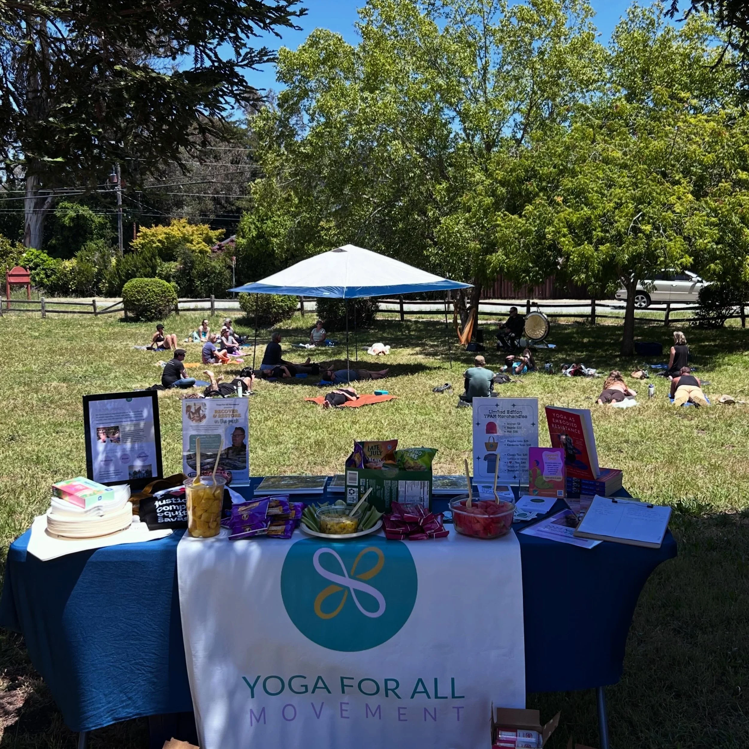Another Saturday, another Recover &amp; Restore in the Park event! Thank you to our incredible event collaborators:

🕉️ @_joe.clements_ of @sitfeelheal (+ a thank you for leading an inspiring workshop for our teachers last weekend! Last slide ➡️)
🧘