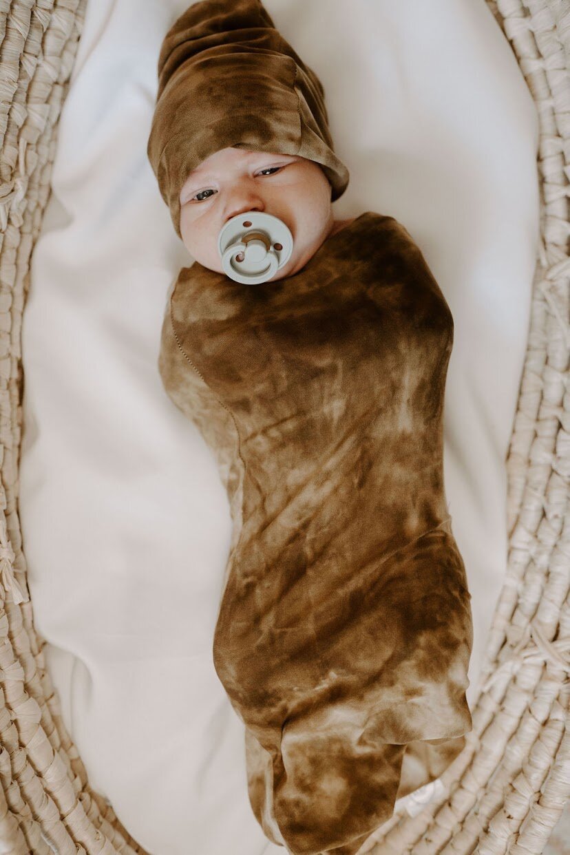 Suede - Swaddle Sack w/ Slouch Hat
