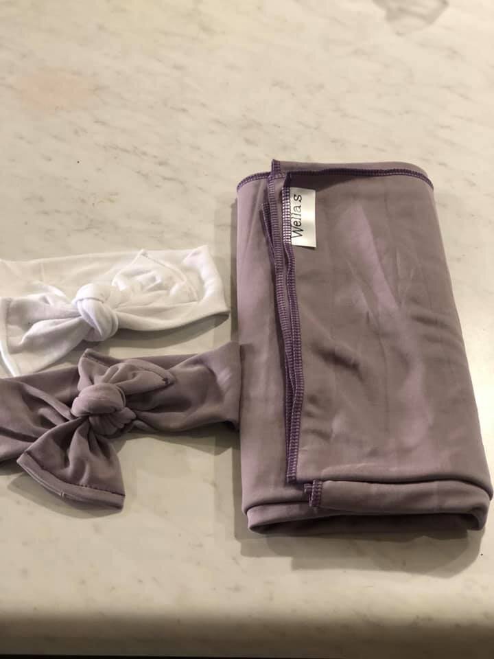 Harlowe Swaddle w/ Harlowe Bow