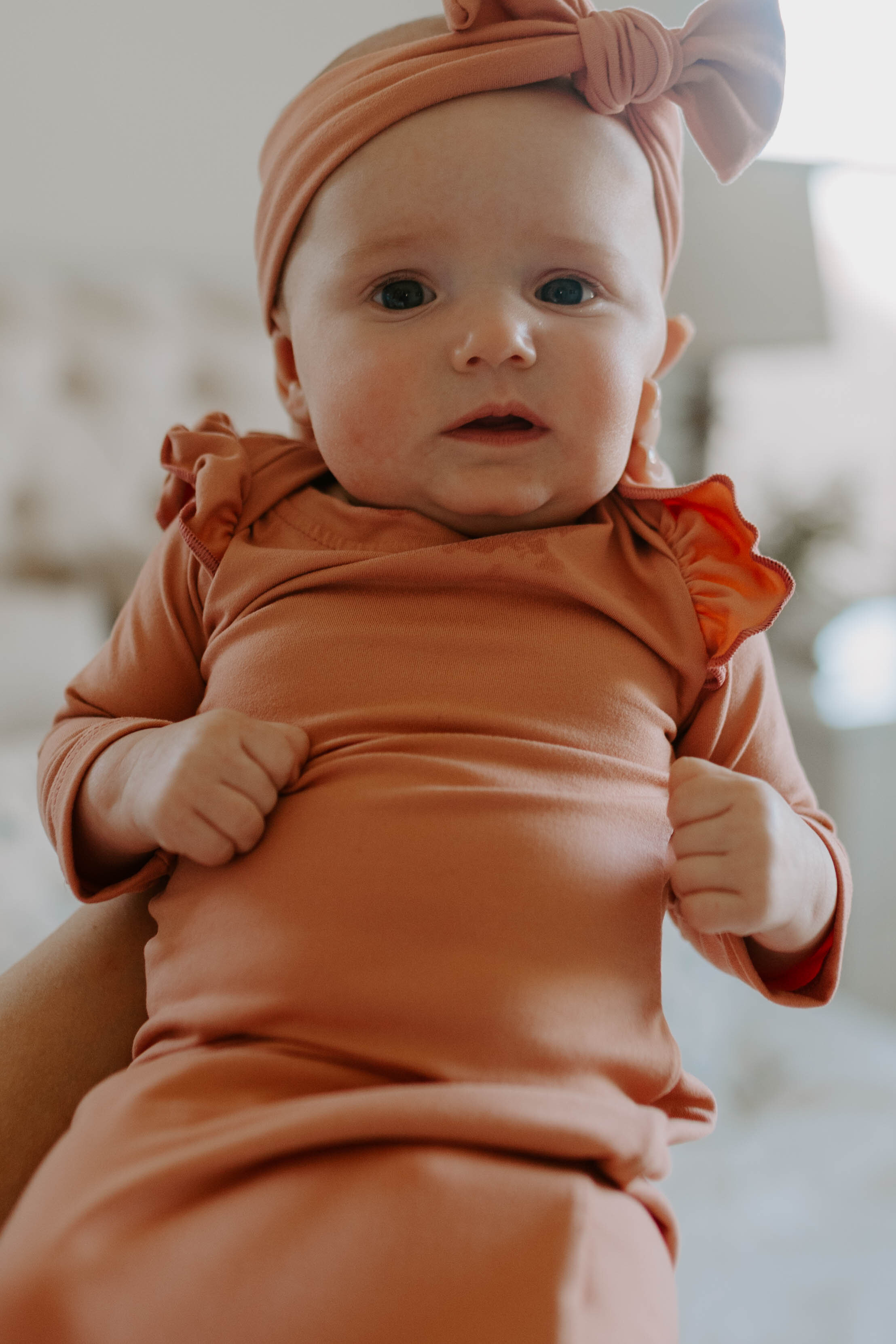 Louise Knotted Gown w/ Bow (Light Mauve)