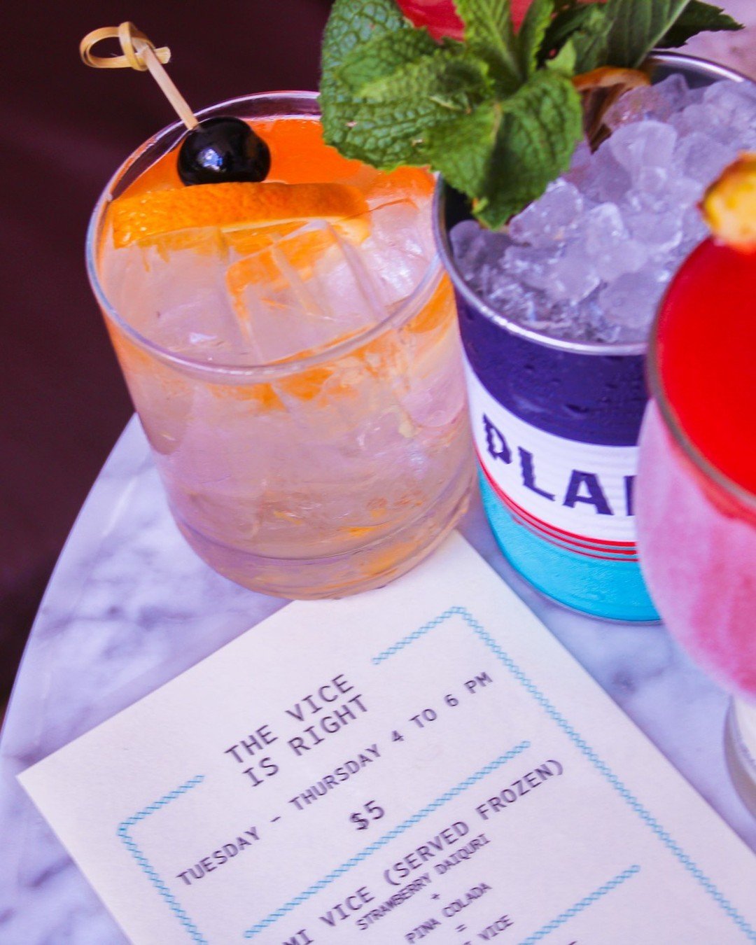 Vice is Right happy hour&rsquo;s on&mdash;Tuesday to Thursday, 4-6 PM. ⏰⠀
You know where to find us.⠀
⠀
#plainspokecocktails #midwestmade #wisconsincocktailbar #travelwisconsin #madisonwi #madisonwisconsin #visitmadison #downtownmadison #kingstreet #