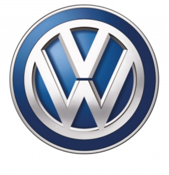 Volkswagen logo with "Volkswagen" text below