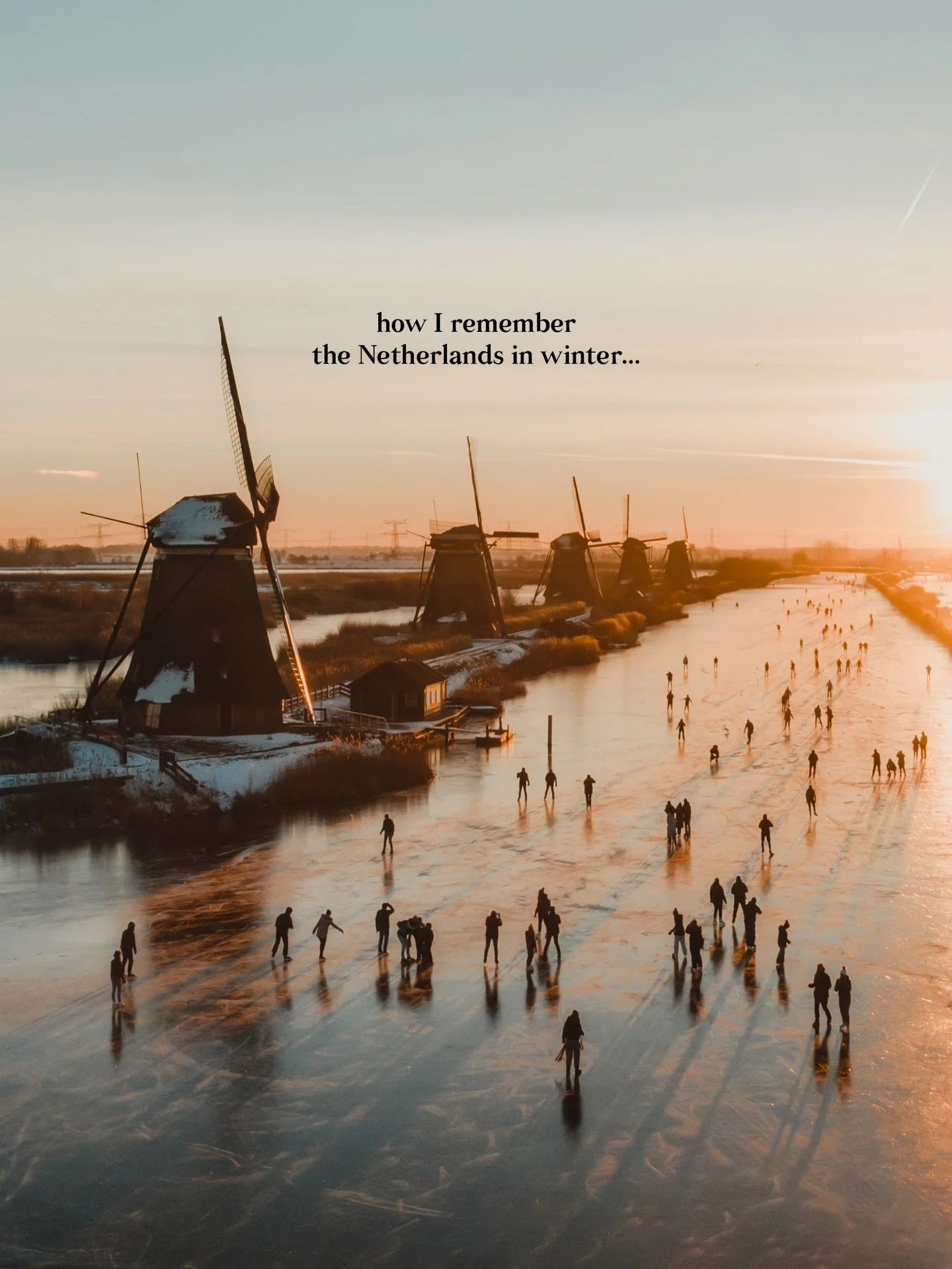 The Netherlands how I remember it in winter ❄️ 

#winter #netherlands #kinderdijk #iceskate #photography