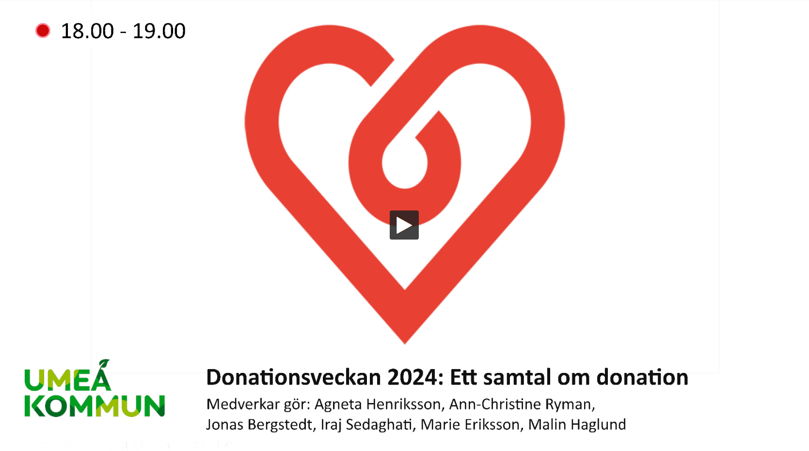 Ett samtal om donation