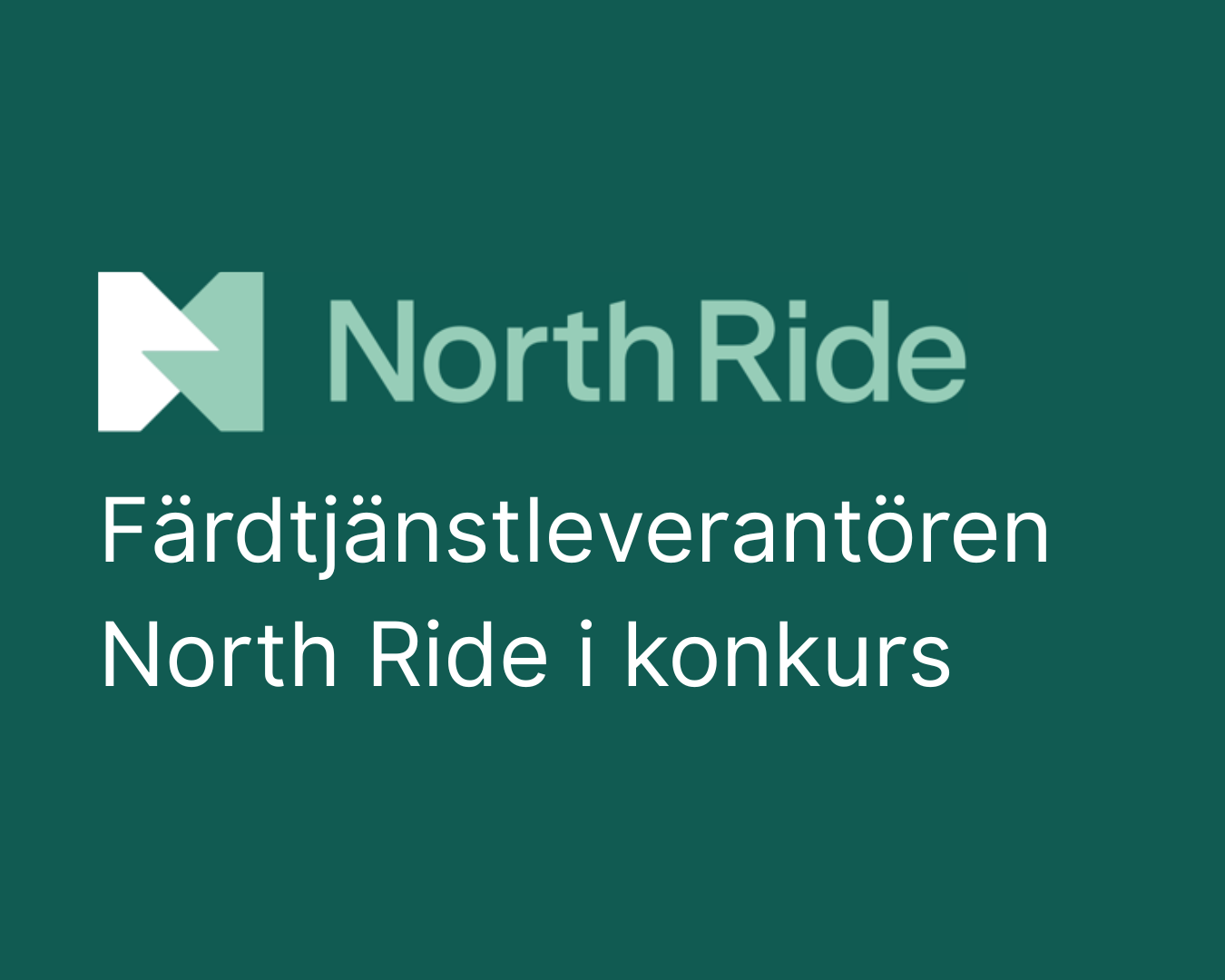 Umeås färdtjänstleverantör för personbil North Ride ansöker om konkurs