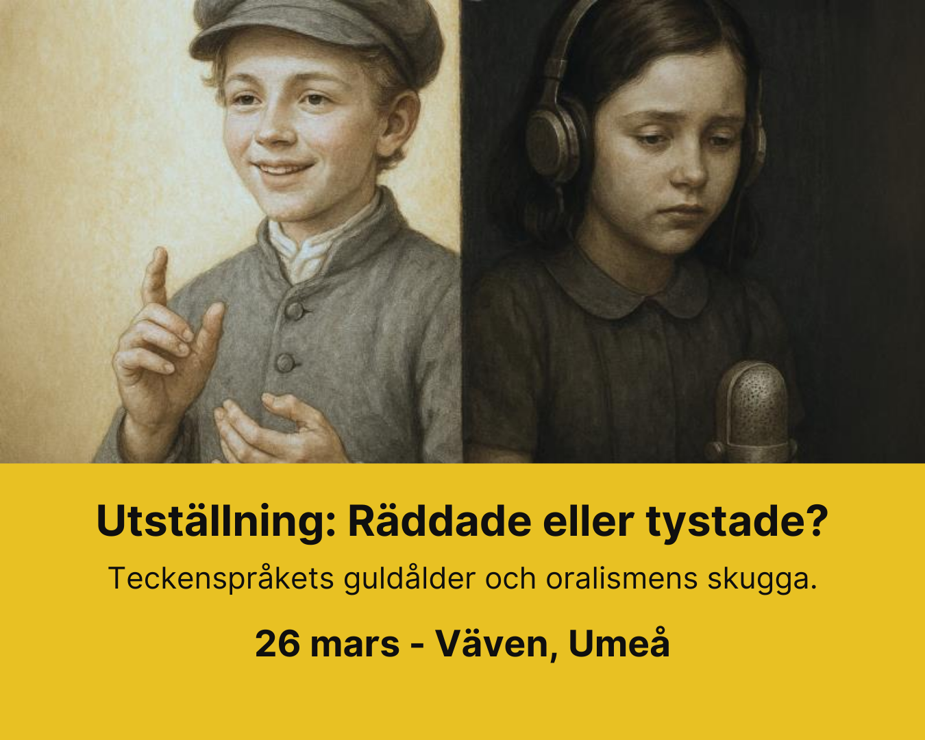 Utställning: Räddade eller tystade? - Väven - 26/3 kl. 12.00-19.00