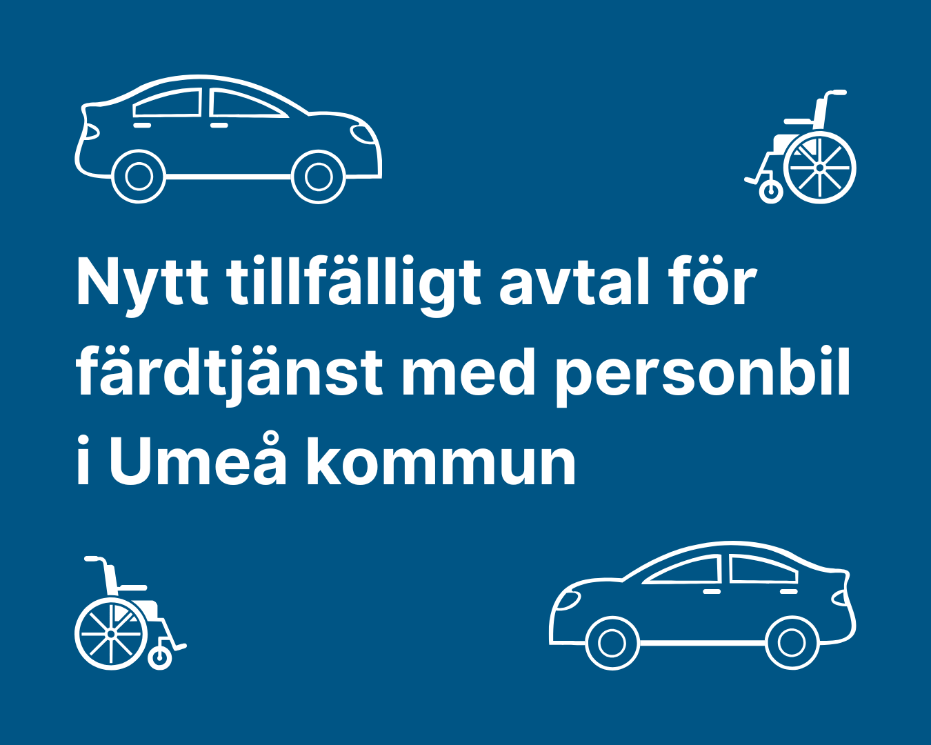 Ny tillfällig färdtjänst avtalad i Umeå kommun och hur det fungerar