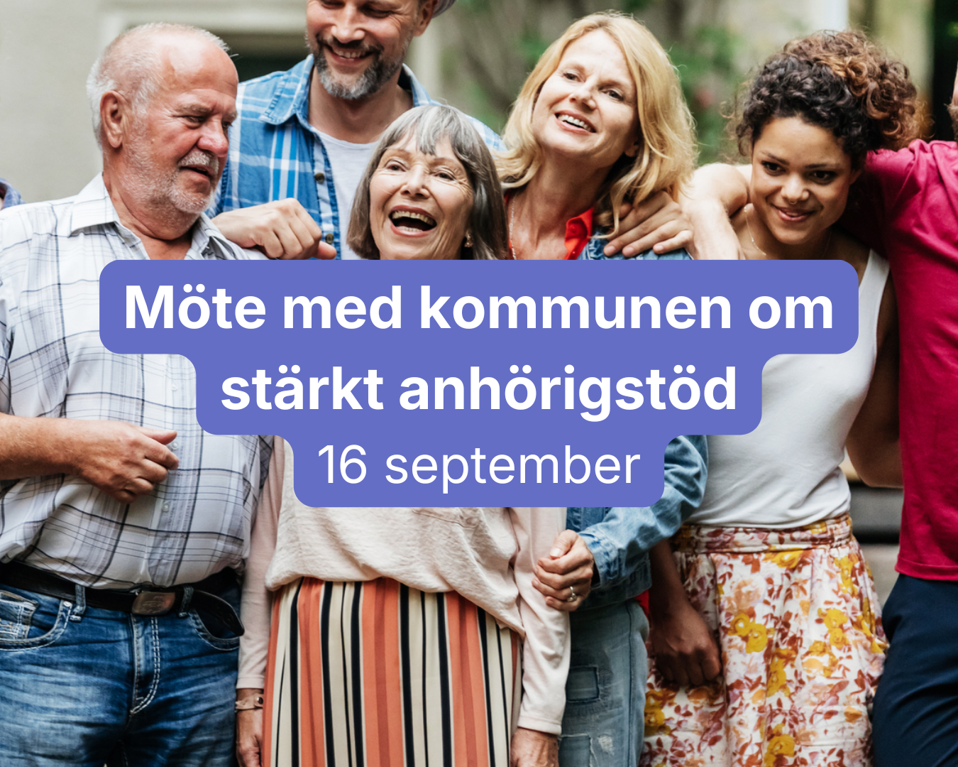 Inbjudan till möte med Umeå kommun: Stärkt anhörigstöd - 16/9 kl. 15.00 - 17.00