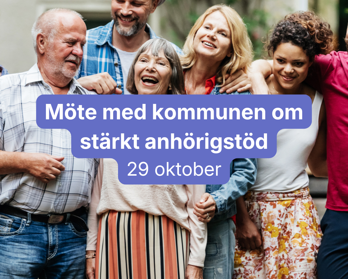 Inbjudan till möte med Umeå kommun: Stärkt anhörigstöd - 29/10 kl. 15.00 - 17.00