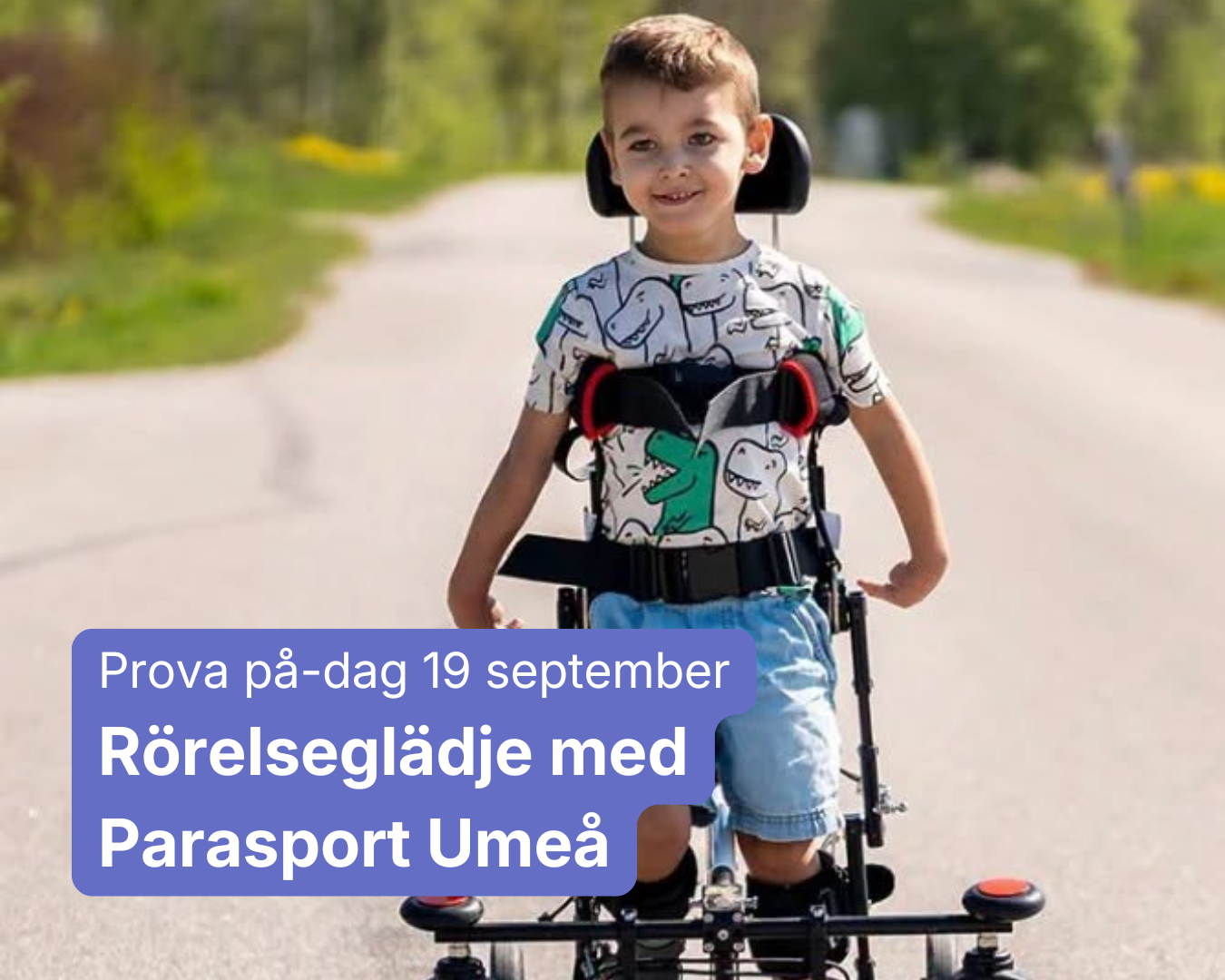 Prova på-dag, rörelseglädje och testa hjälpmedel - Parasport Umeå - 19/9 kl. 14.30 - 16.30