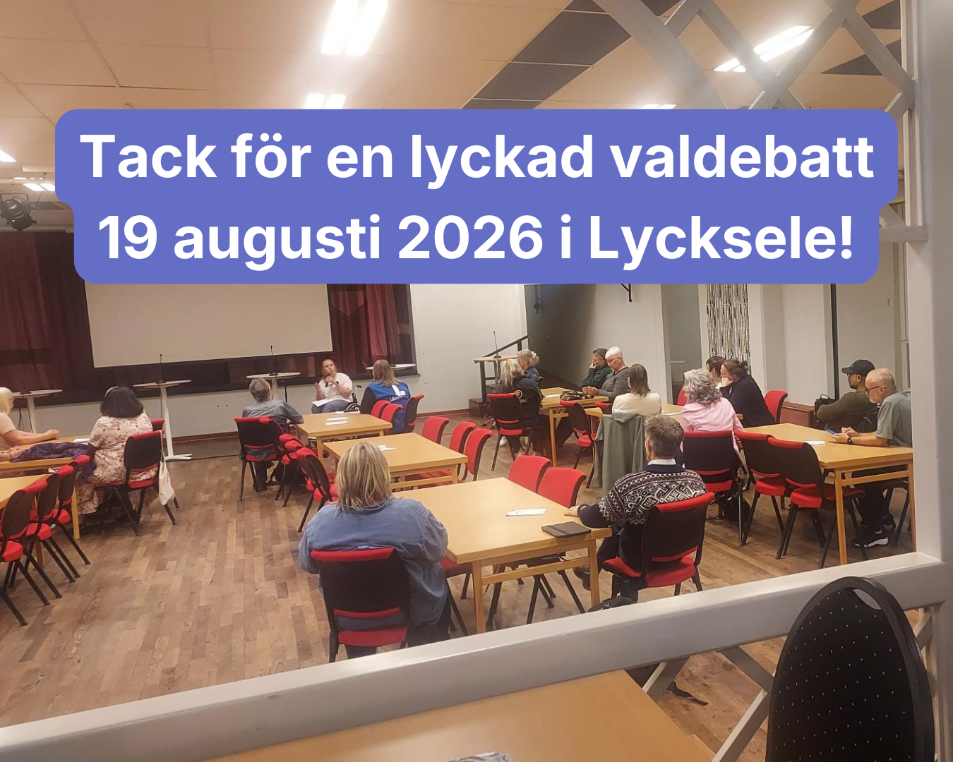 Valdebatt om funktionsrättspolitiken i Lycksele 19 augusti: Summering