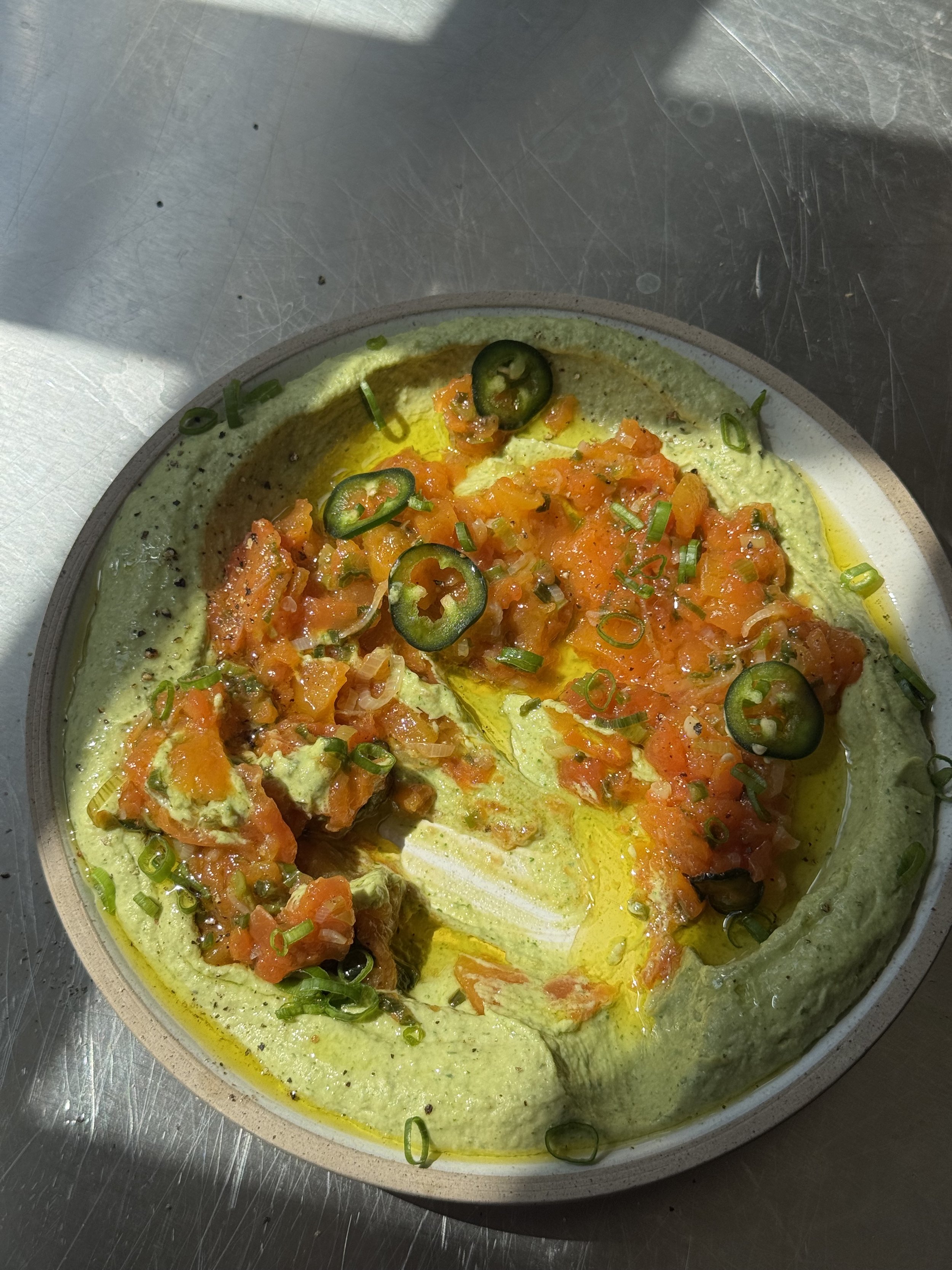 Papaya Satini &amp; Coriander Hummus&nbsp;