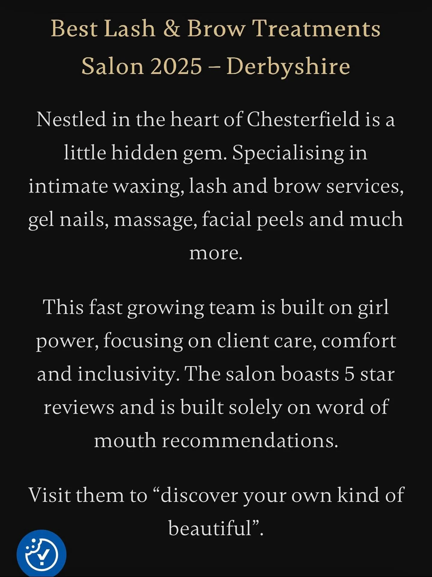 We did a thing!
 
Very proud to finally be able to show you! #midlandsenterpriseawards2025 &ldquo;Best Lash &amp; Brow Treatments Salon 2025&rdquo; 
 
Very proud! 🥰