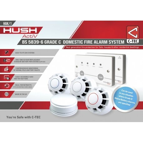 HUSH-ACTIV BS 5839-6 Grade C — Ashdale Engineering Limited