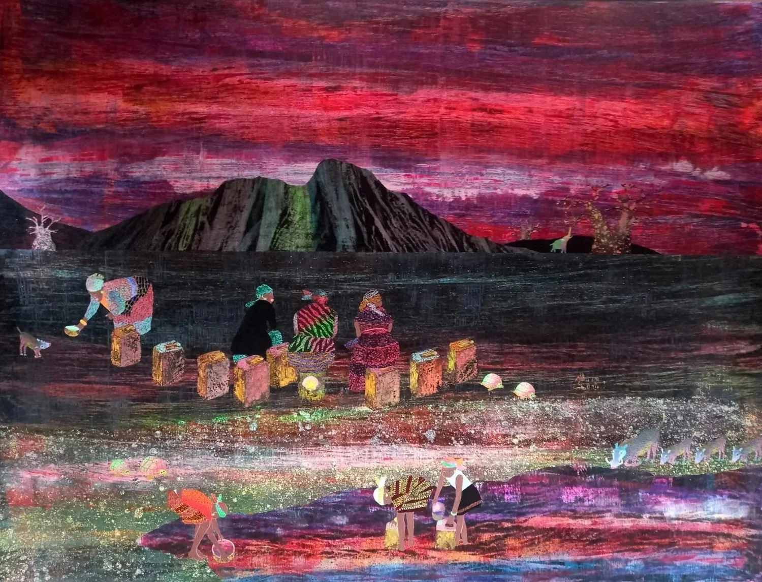 Gathering Water 76 x 101 cm