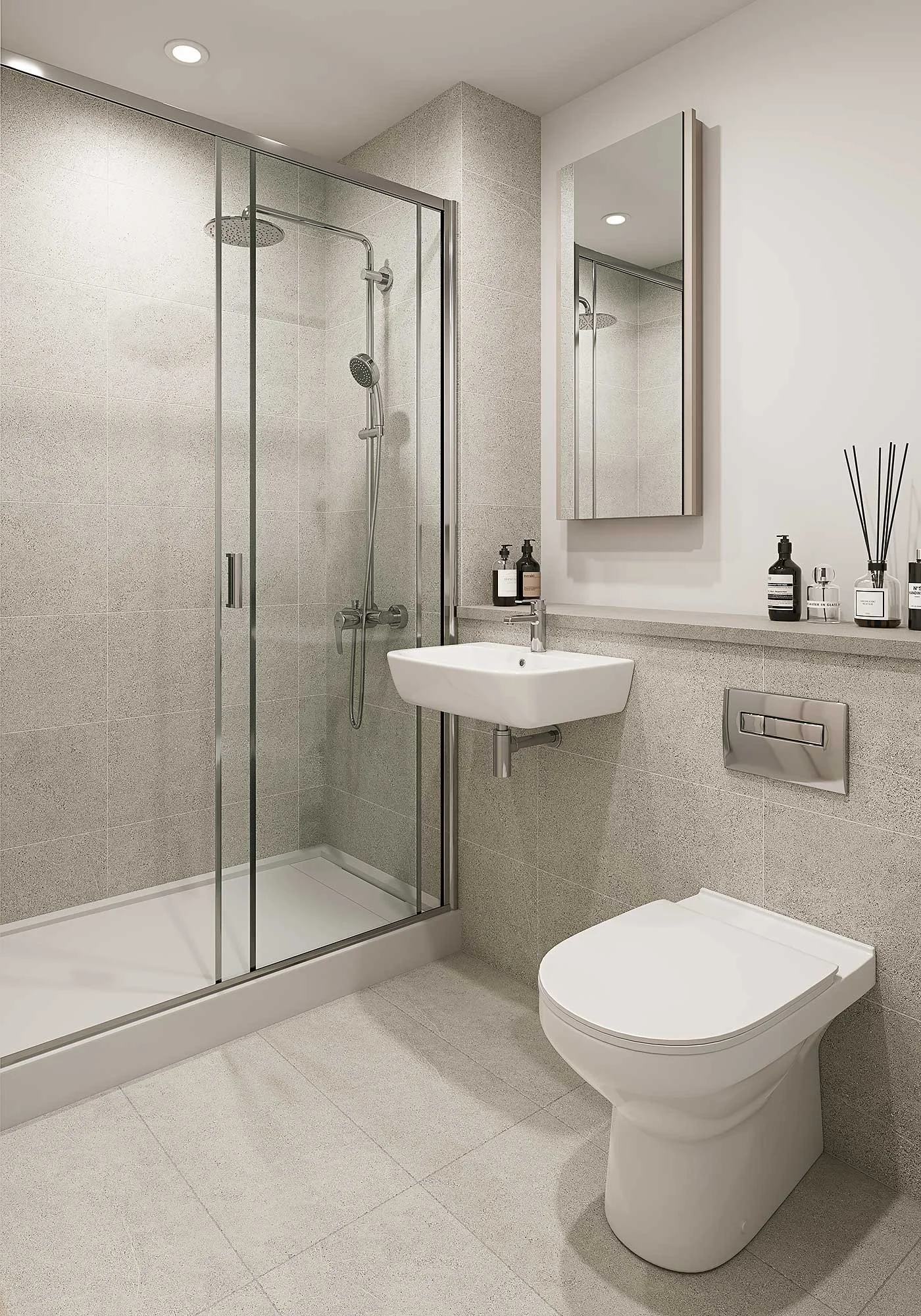 Paradise View, Birmingham - student amenity - bathroom interior design by 74 Interiors and Architecture