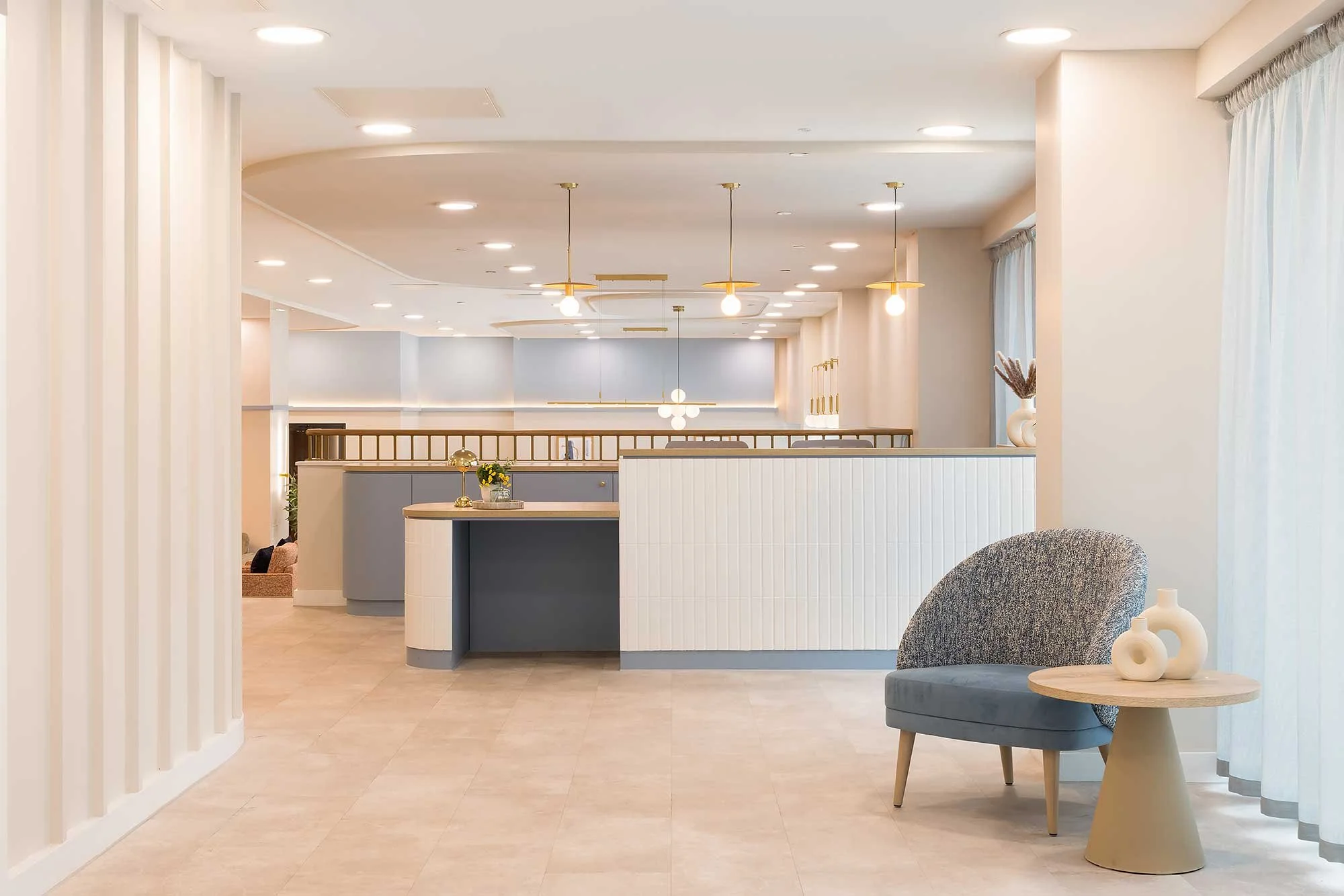 Paradise View, Birmingham - student amenity - reception interior design by 74 Interiors and Architecture