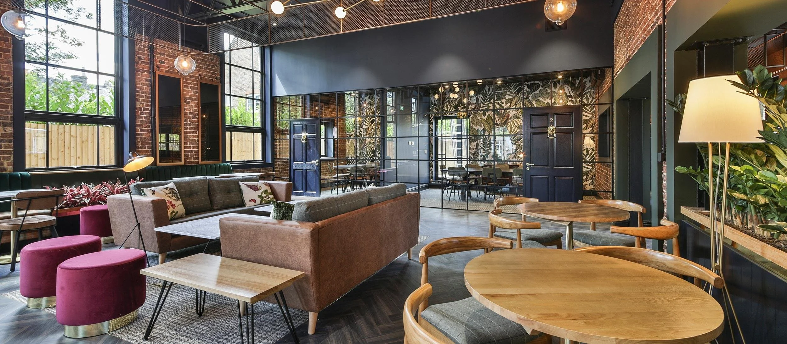 Hox House, London - student amenity design, Seating area interior, design by 74 Interiors and Architecture