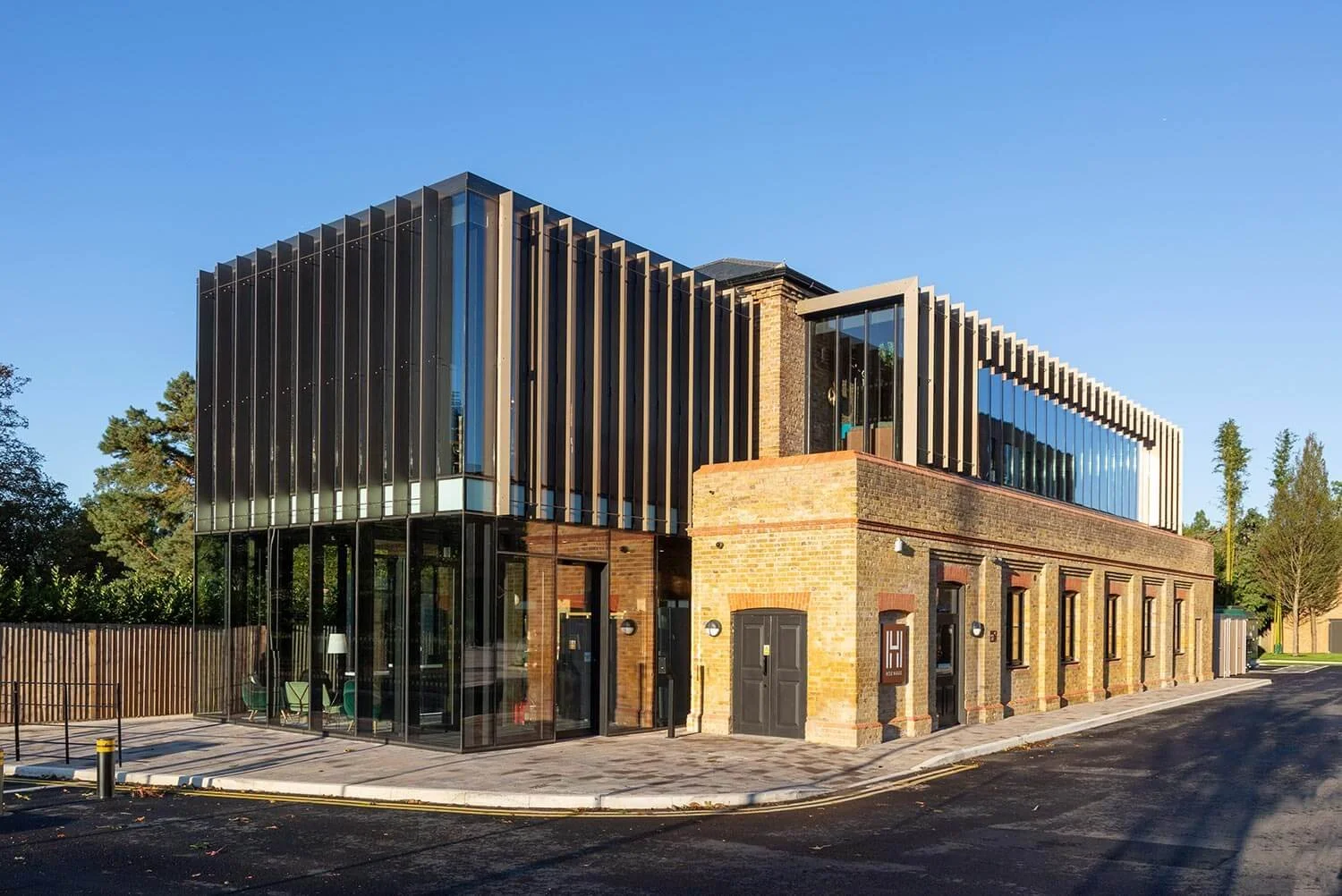 Hox House, London - student amenity design, exterior architecture, design by 74 Interiors and Architecture