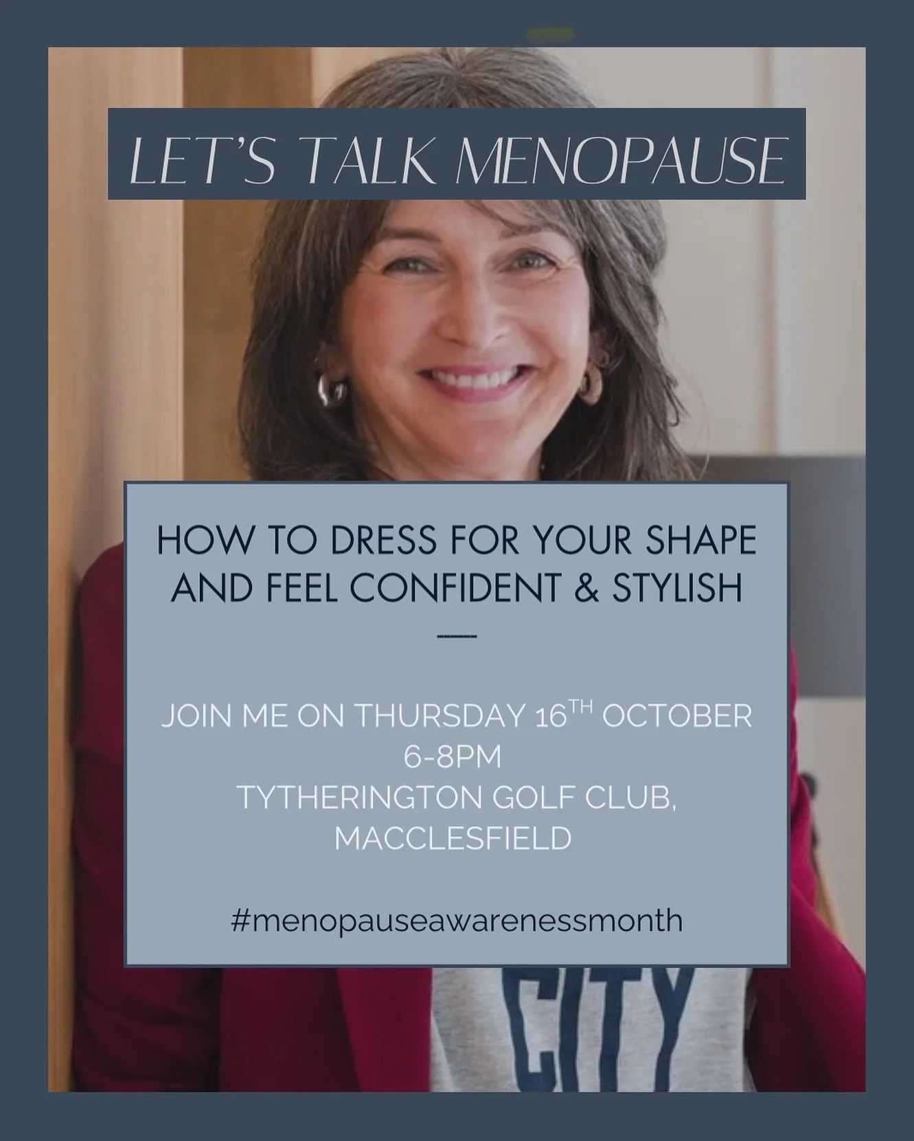 I&rsquo;m really excited to be hosting this event for Menopause Awareness Month 🤩 

Teaming up with Jenni Falconer and The Menopause Charity to launch LET&rsquo;S TALK MENOPAUSE, it&rsquo;s one of a programme of events aimed at inspiring and support