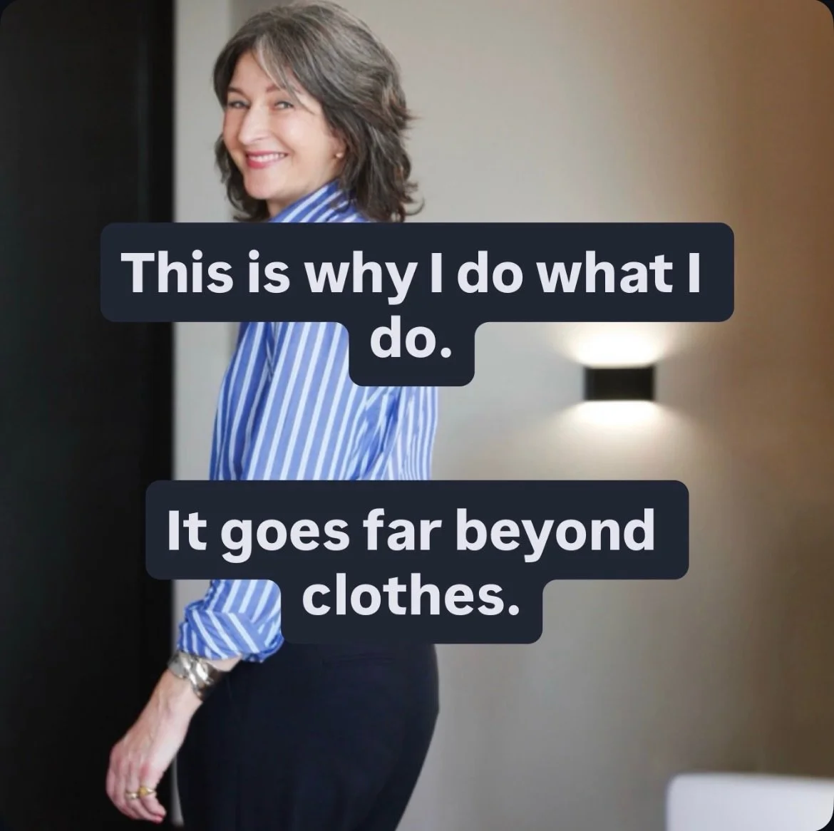 After 14 years of doing this work, the moment I live for hasn&rsquo;t changed.

It&rsquo;s when a client tries something on, looks in the mirror are their whole face changes.

The moment when it all feels right. When they look like the person they al