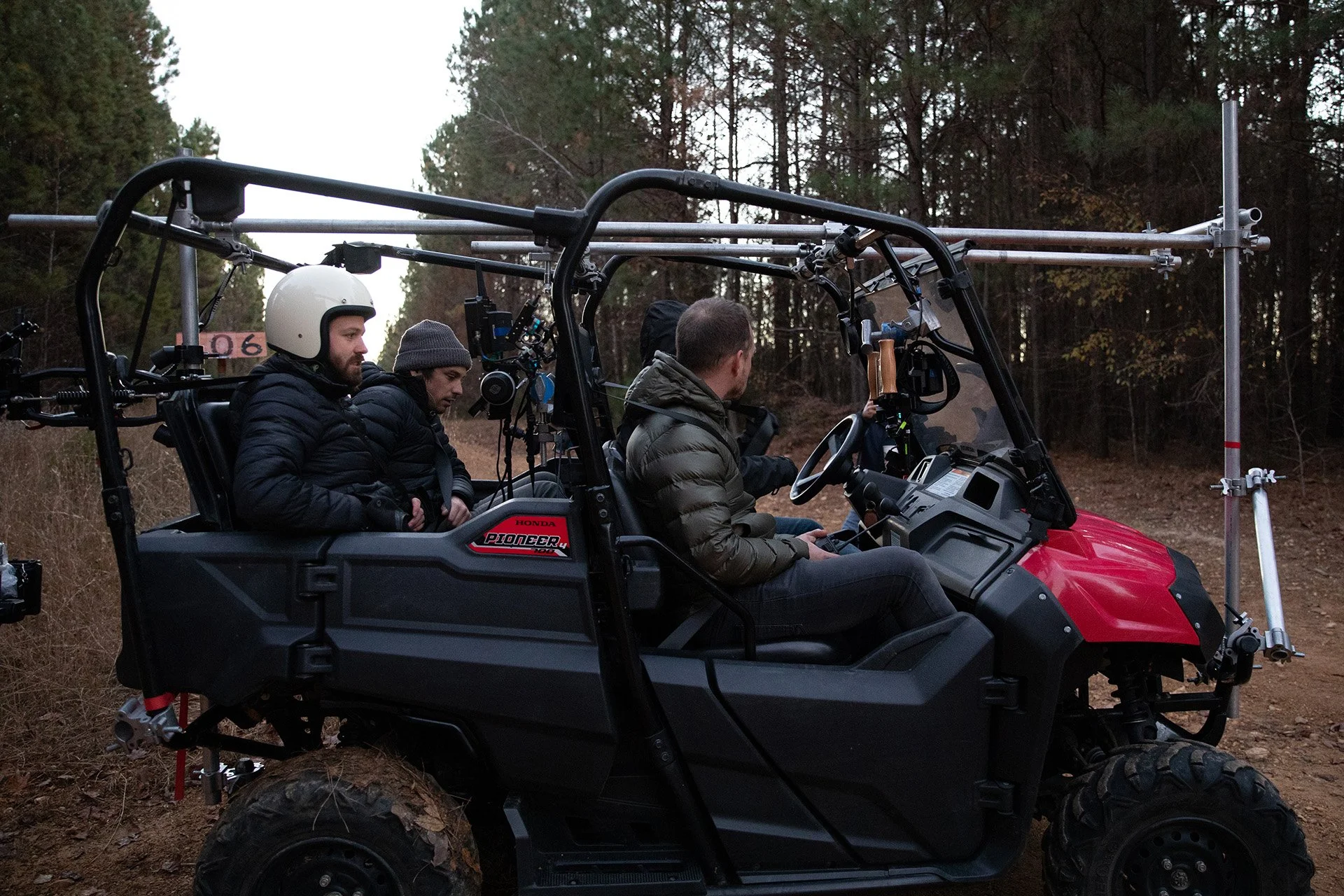Honda SxS camera vehicle for off road shots on Sounds of Adventure short film for Ford Bronco Sport.
