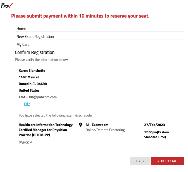 Certification | Exam Scheduler — PAHCOM