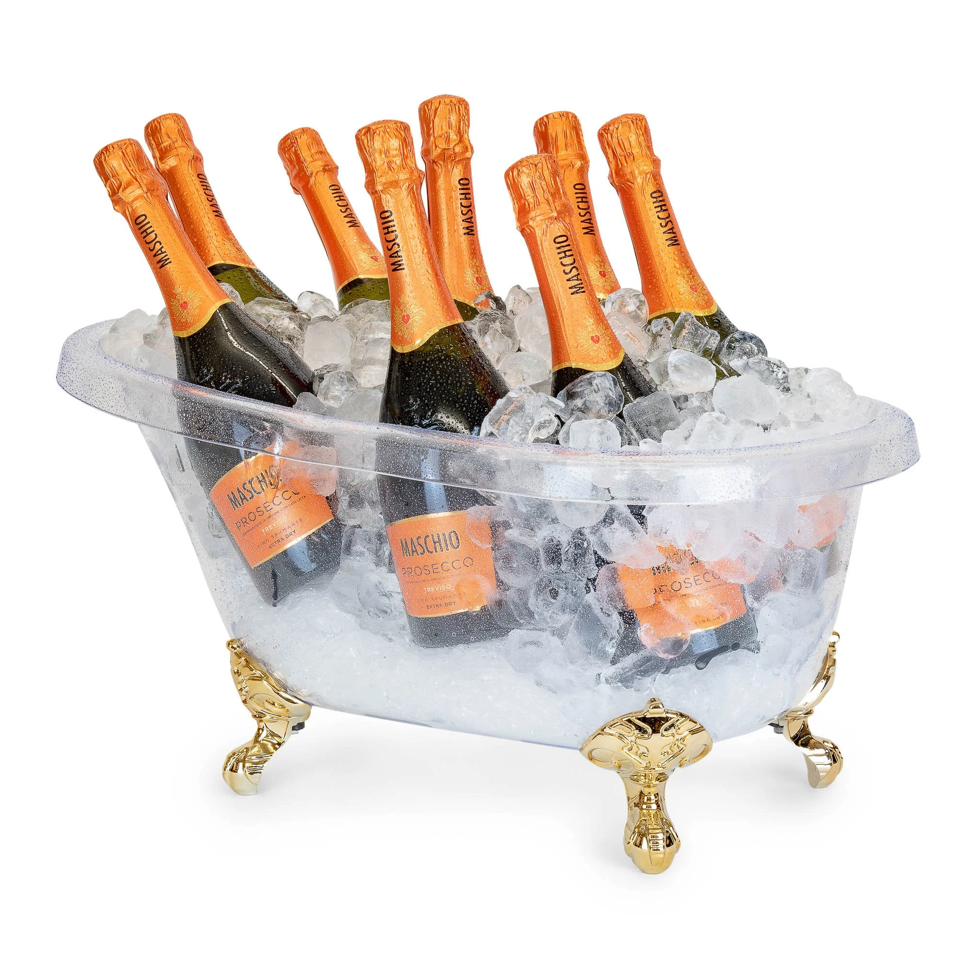 Bottle Champagne Bucket Bath Clear — Bars Direct Premium - Technical View