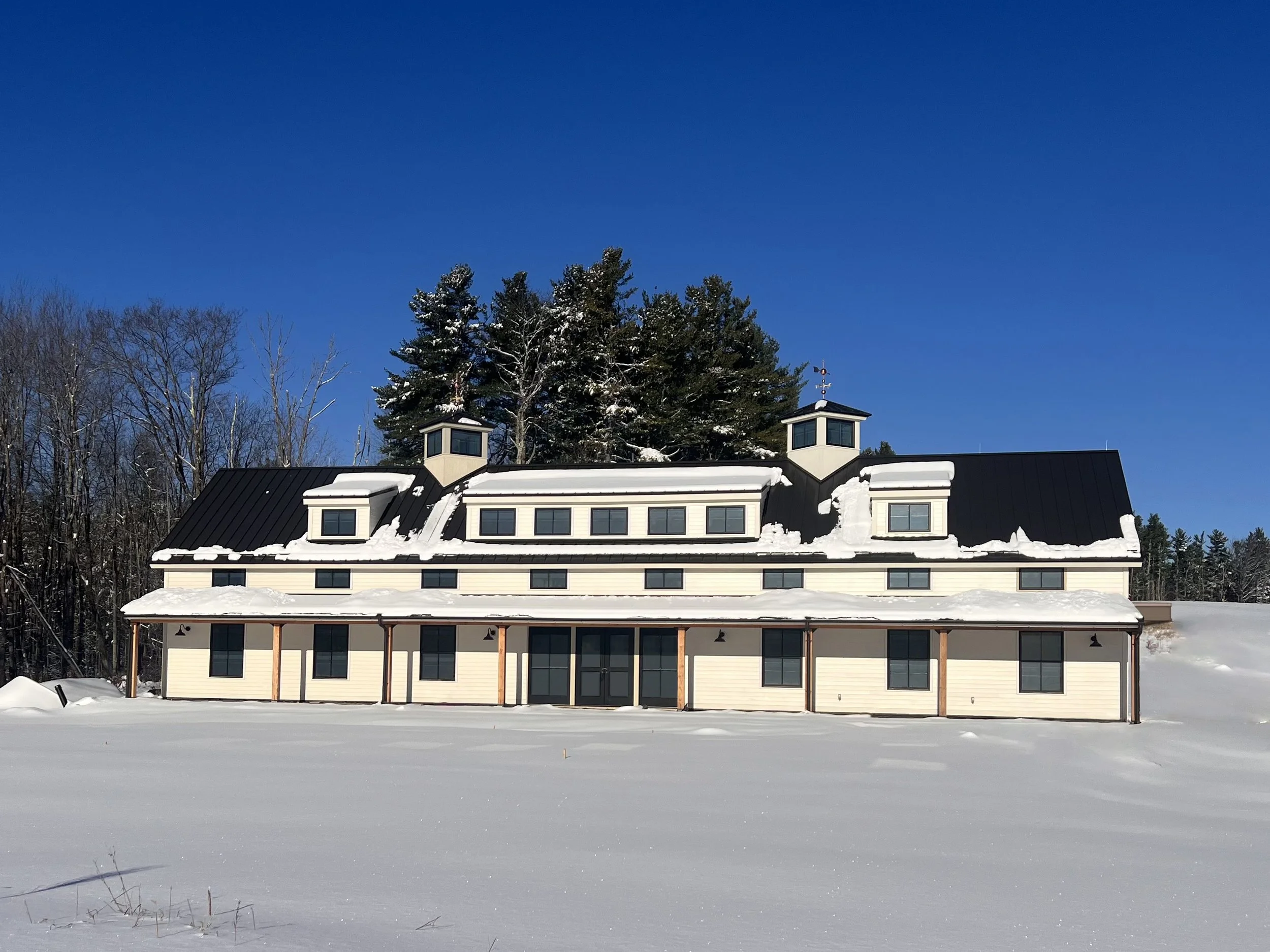 It snowed last night…